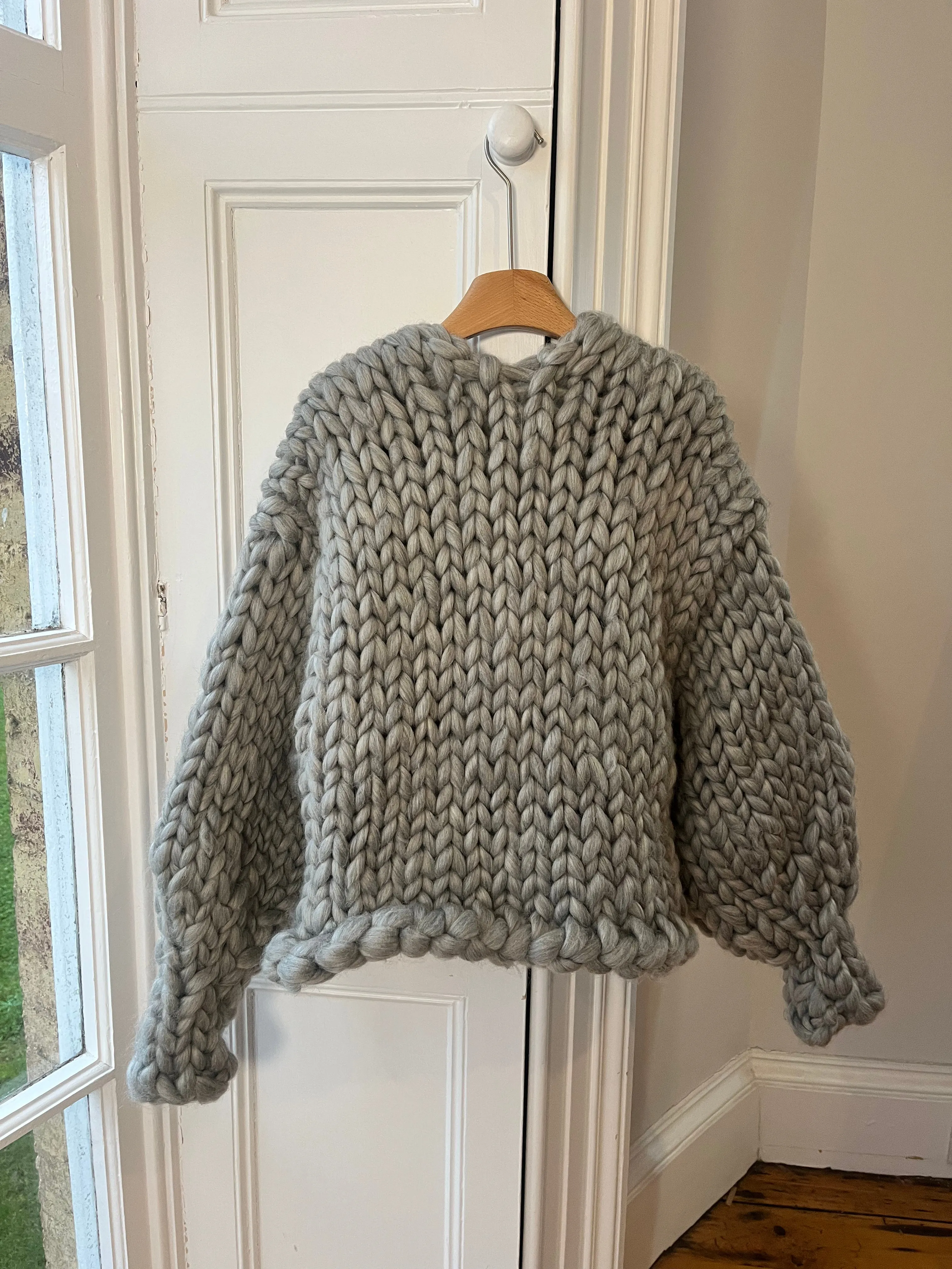 Grey Vegan Colossal Knit Cardigan L/XL (Sample) sold by Hope Macaulay product image thumbnail 3