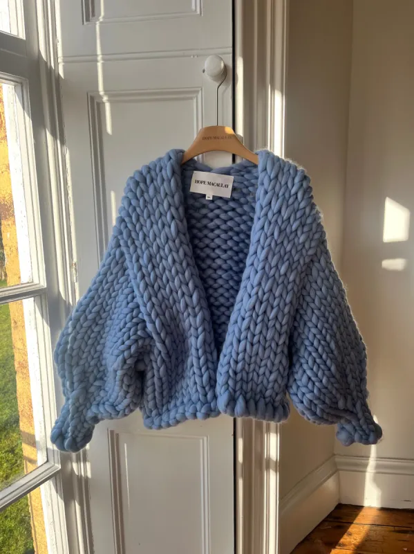Blue Colossal Knit Cardigan (Sample) sold by Hope Macaulay