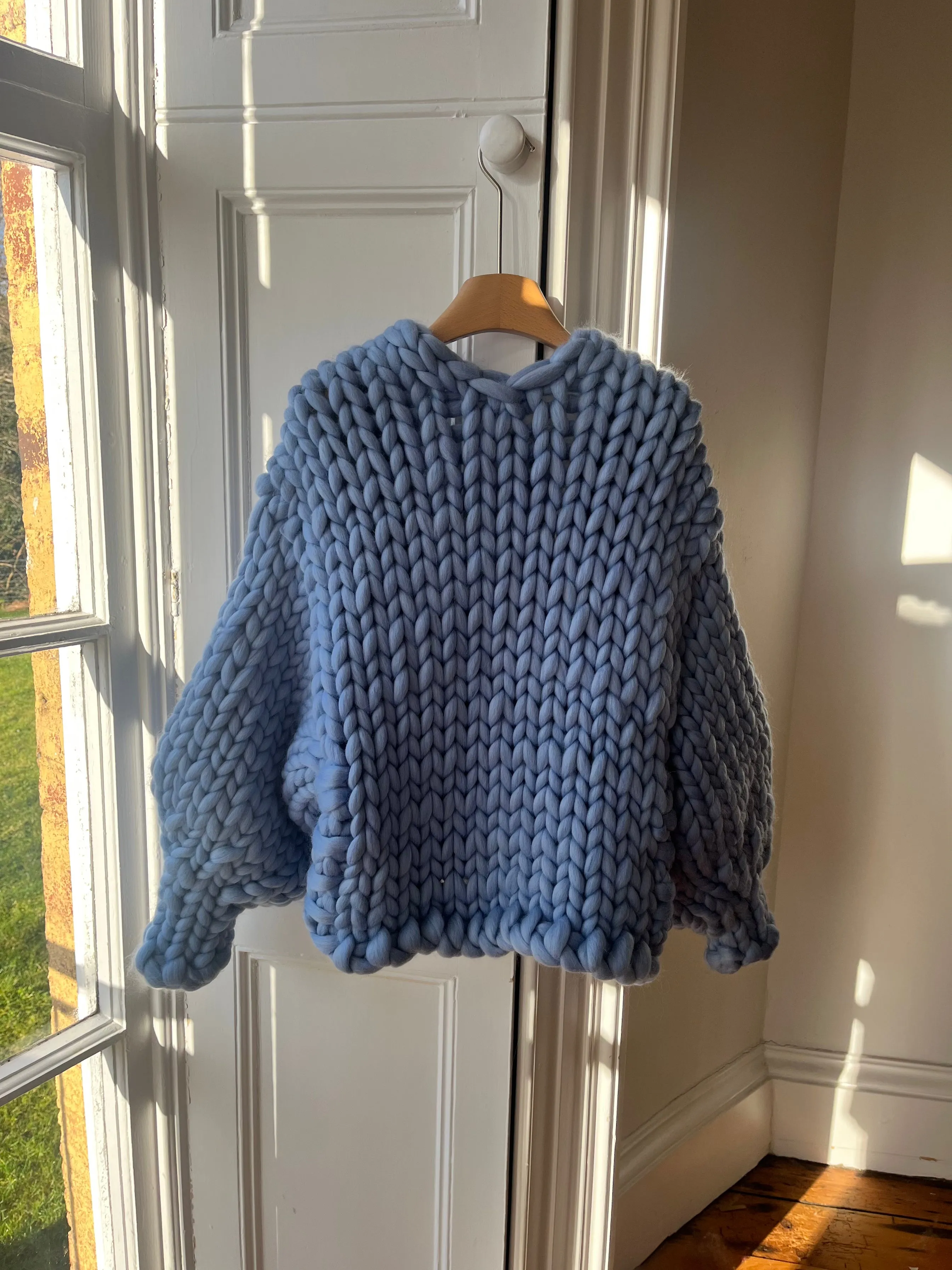 Blue Colossal Knit Cardigan (Sample) sold by Hope Macaulay product image thumbnail 3