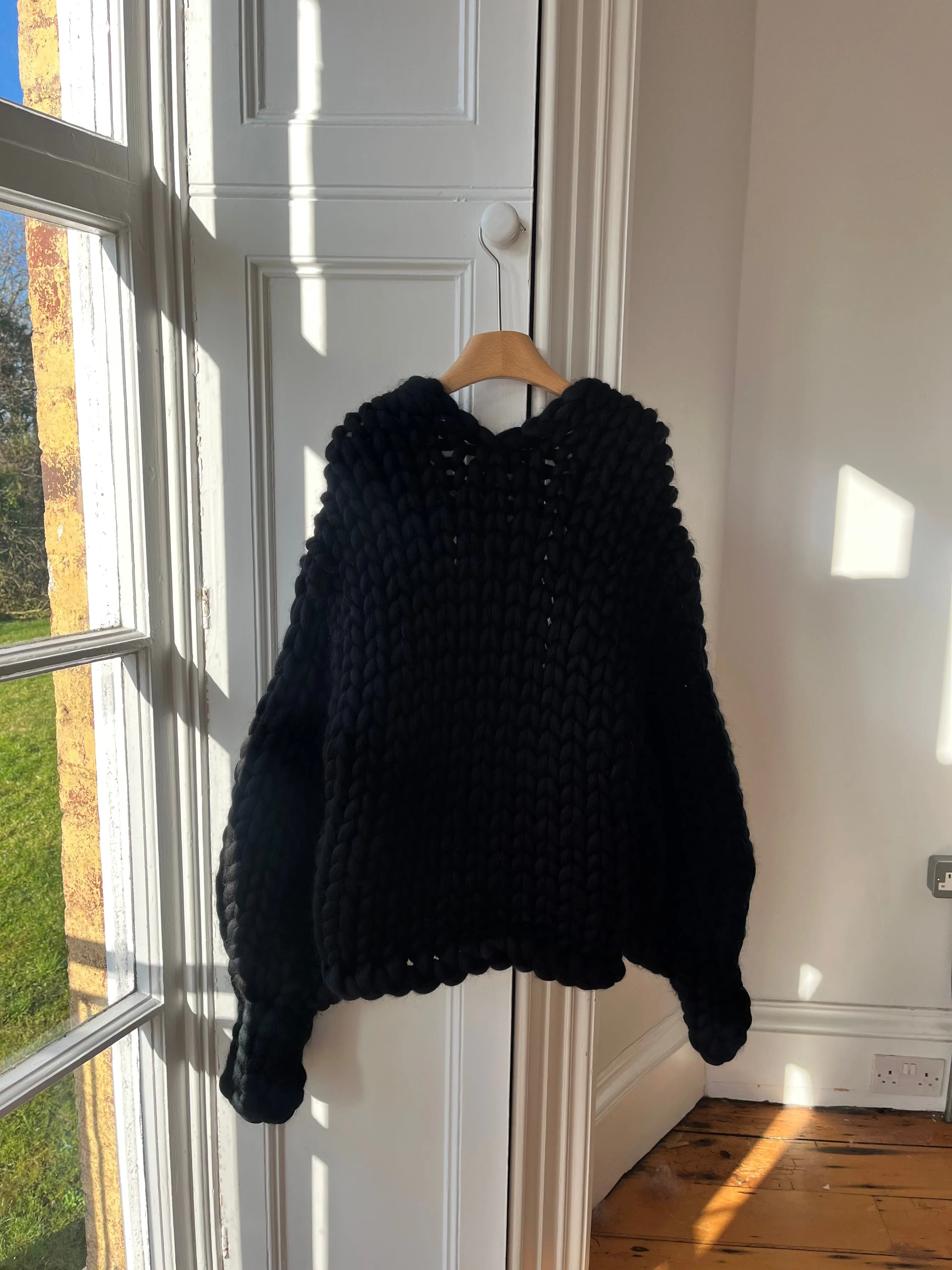 Black Colossal Knit Cardigan (Sample) sold by Hope Macaulay product image thumbnail 3