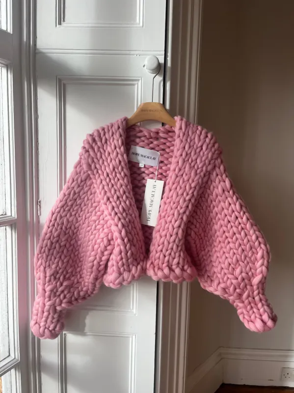Pink Colossal Knit Cardigan (Sample) sold by Hope Macaulay