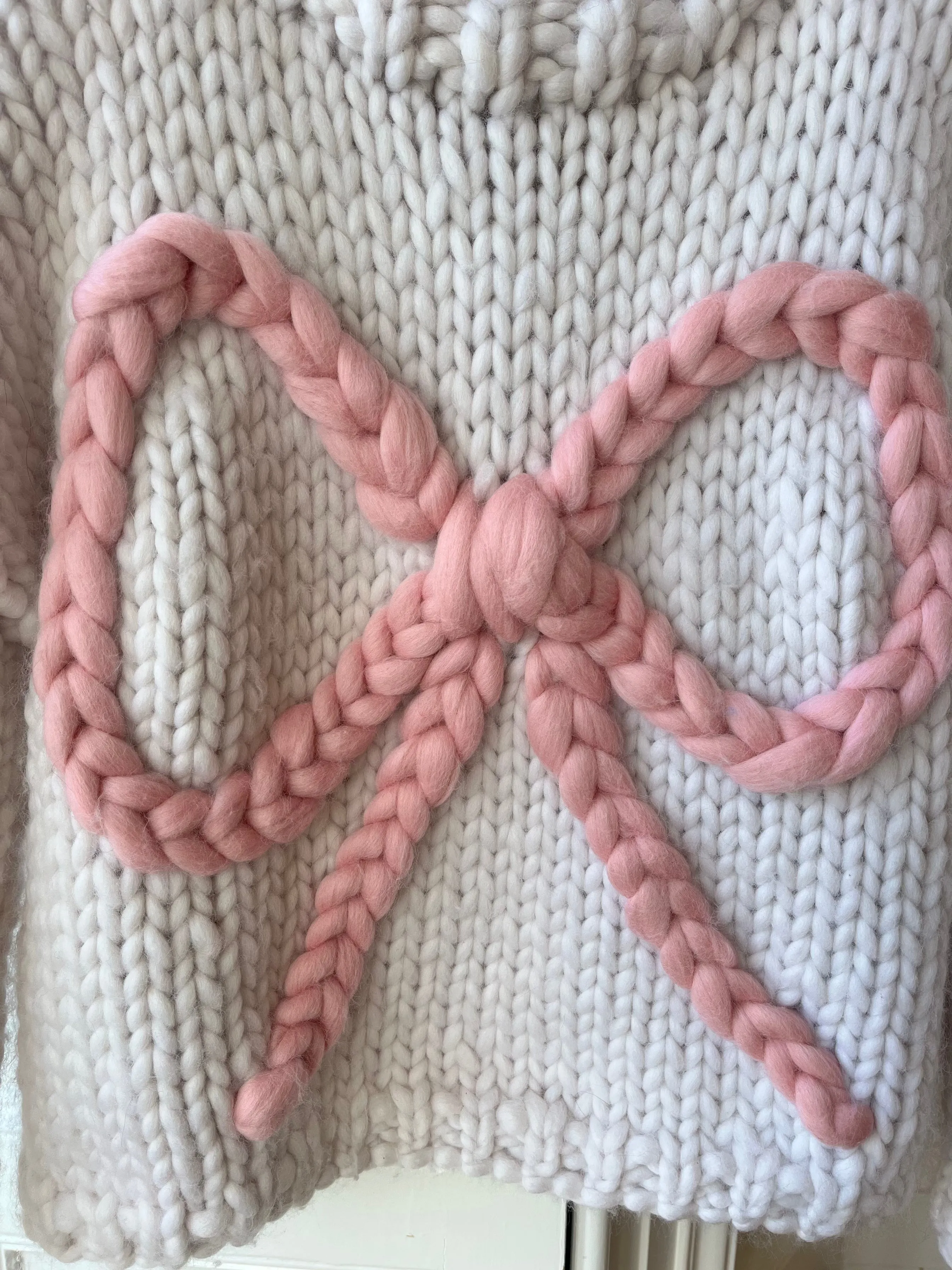 Bella Bow Chunky Knit Sweater (Sample) sold by Hope Macaulay product image thumbnail 2