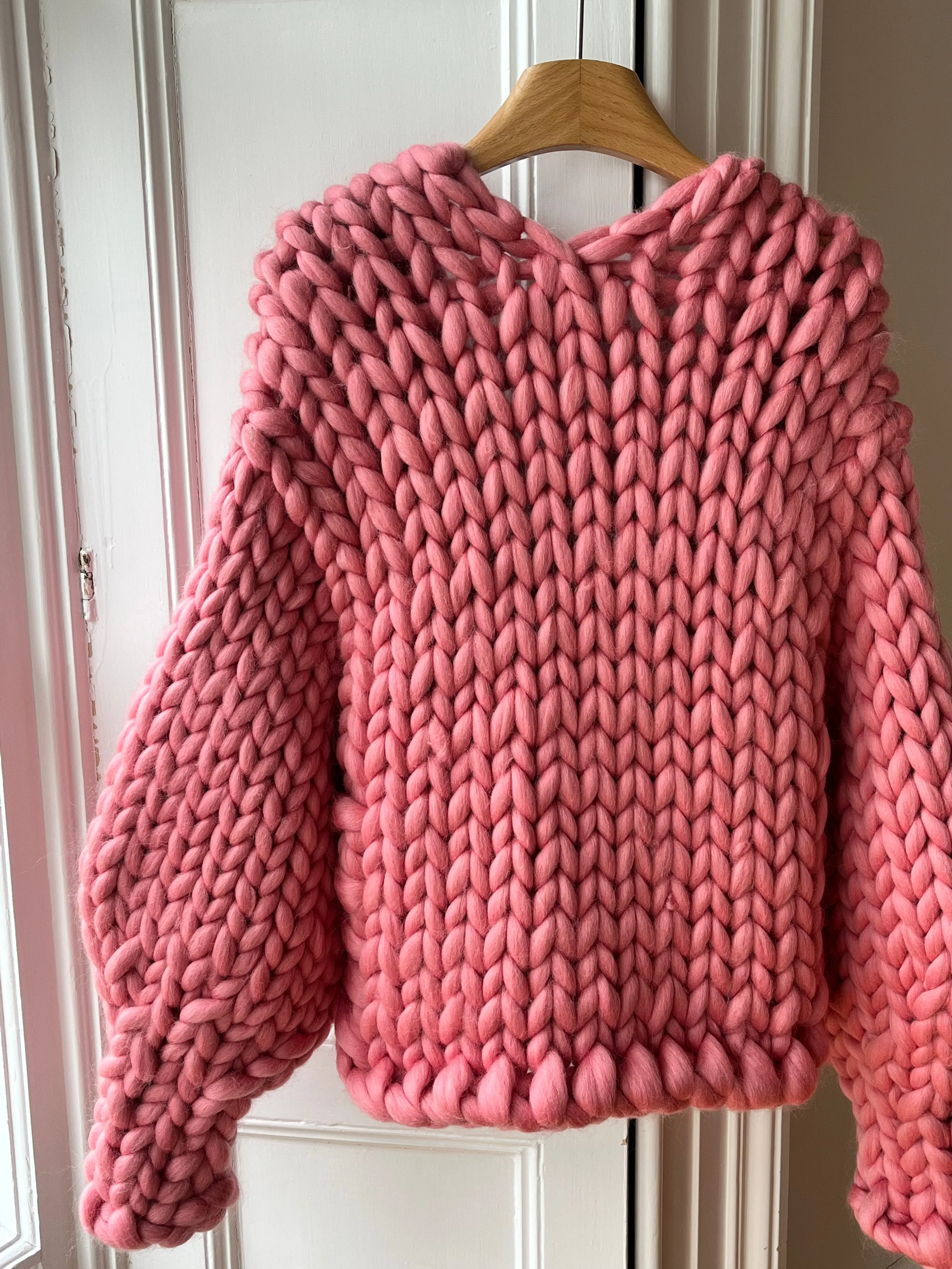 1of2 Salmon Colossal Knit Cardigan (Sample) sold by Hope Macaulay product image thumbnail 4