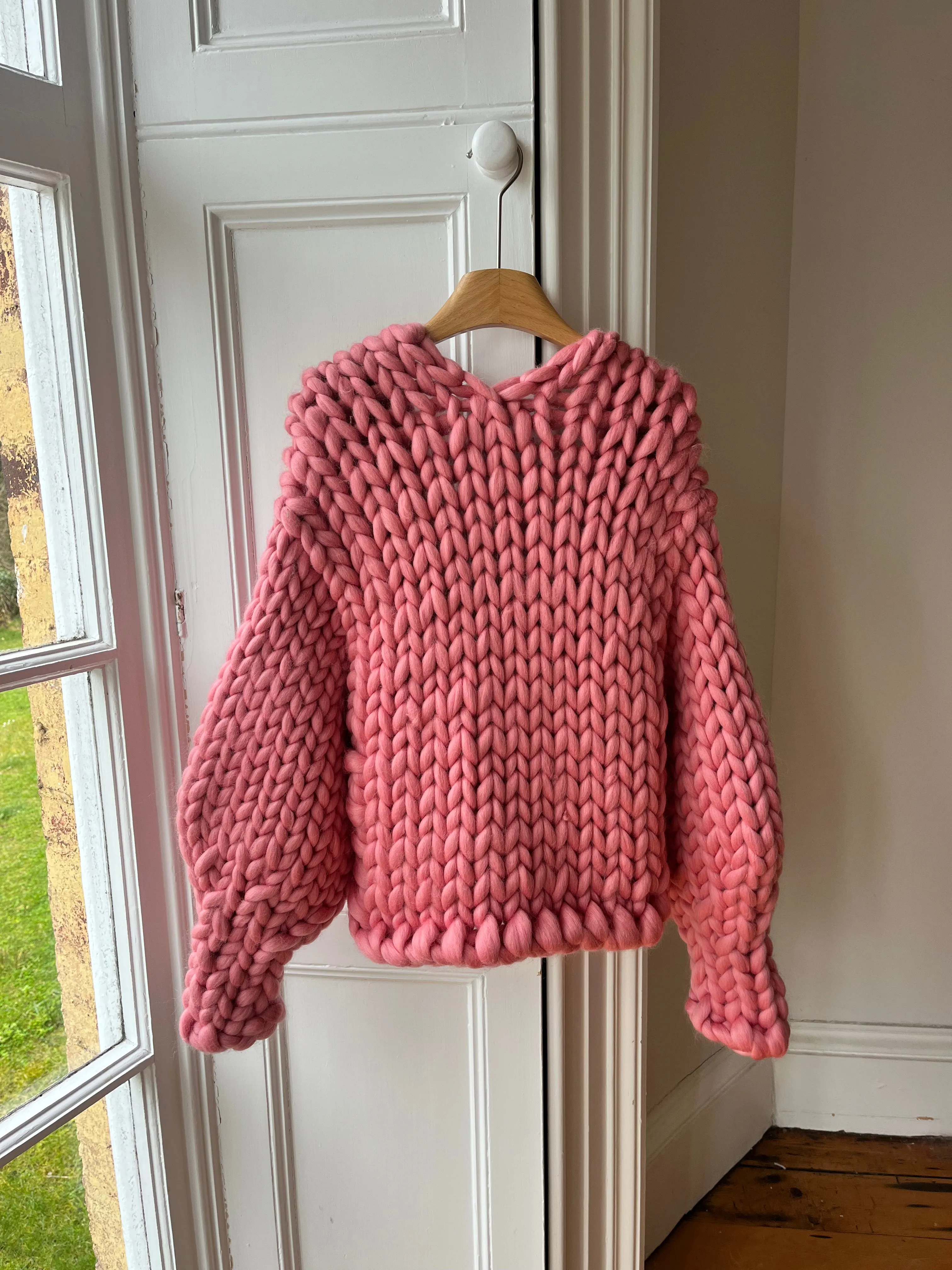 1of2 Salmon Colossal Knit Cardigan (Sample) sold by Hope Macaulay product image thumbnail 3