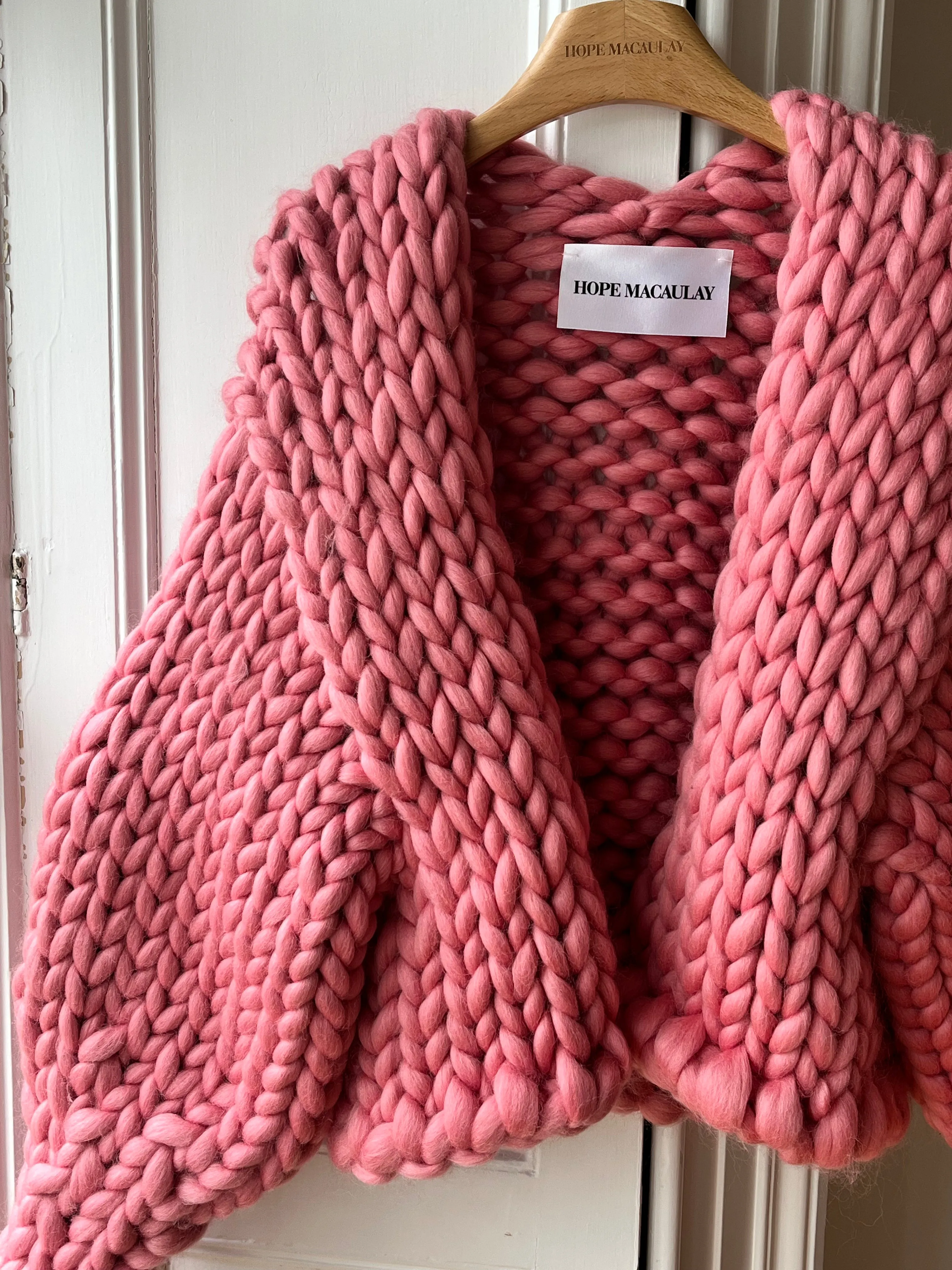 1of2 Salmon Colossal Knit Cardigan (Sample) sold by Hope Macaulay product image thumbnail 2