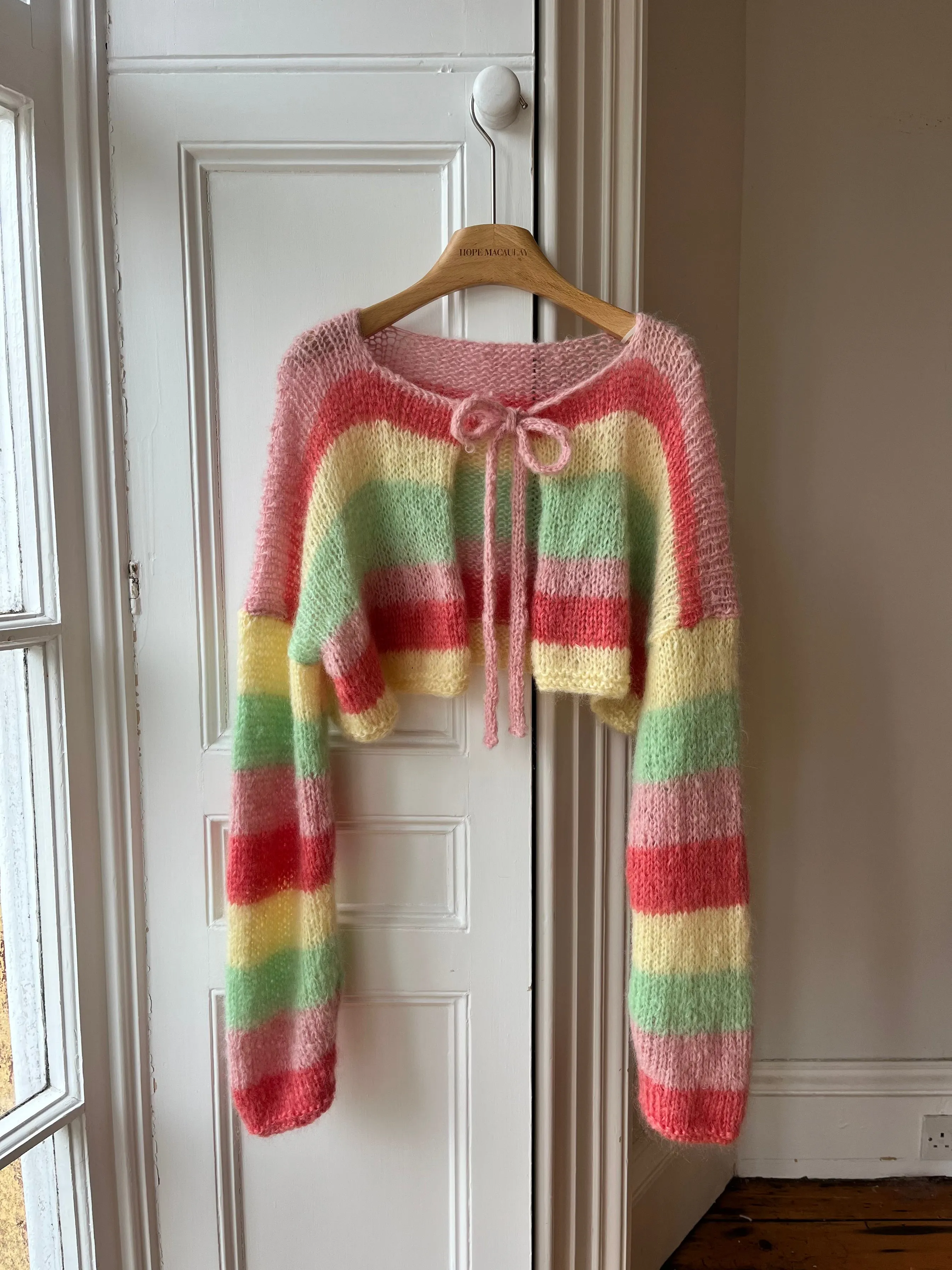 Fluffy Mohair Knit Cardigan (Sample) sold by Hope Macaulay