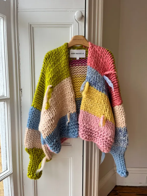 1of1 Scrap Chunky Knit Cardigan No.2 (Sample) sold by Hope Macaulay