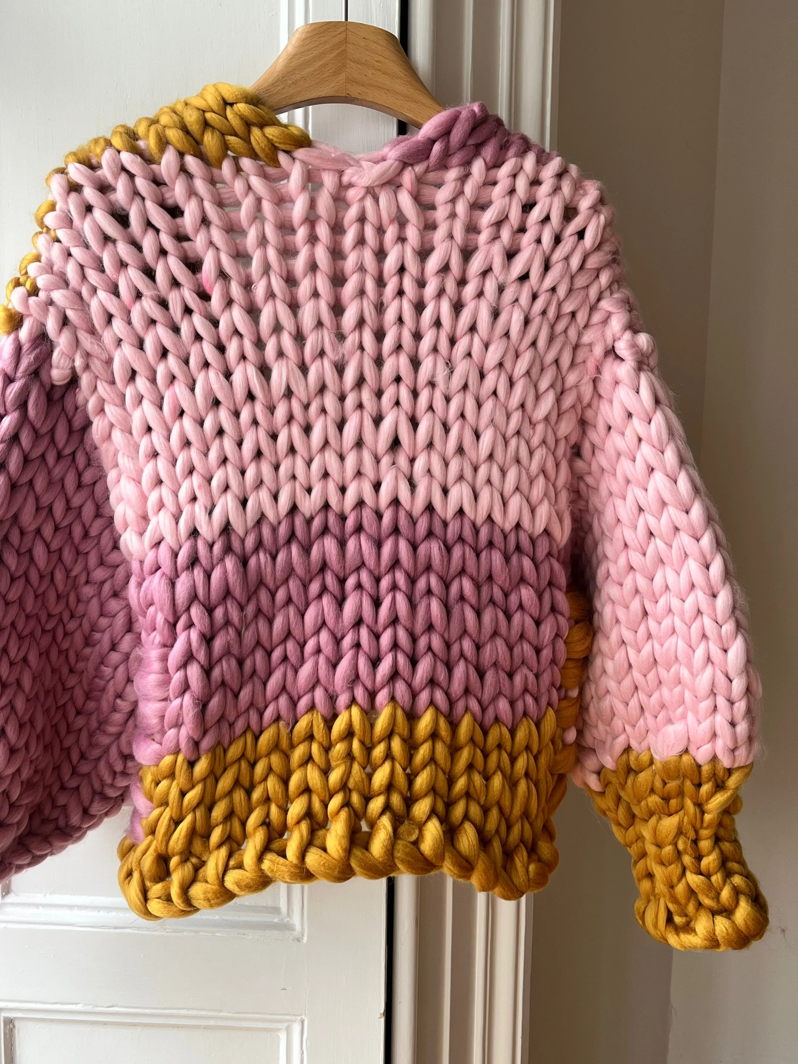 Pink and Amber Colossal Knit Cardigan (Sample) sold by Hope Macaulay product image thumbnail 4