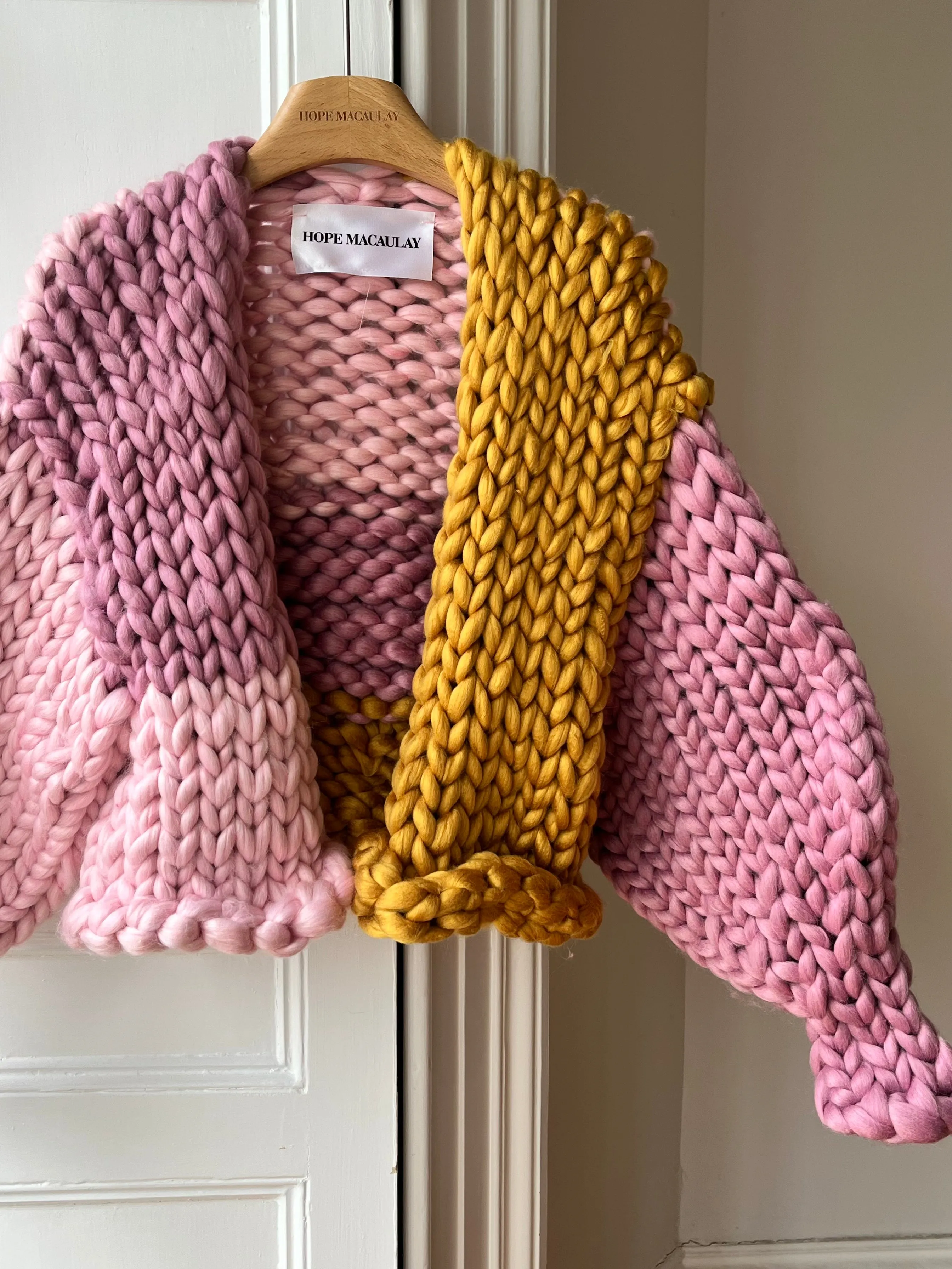 Pink and Amber Colossal Knit Cardigan (Sample) sold by Hope Macaulay product image thumbnail 2