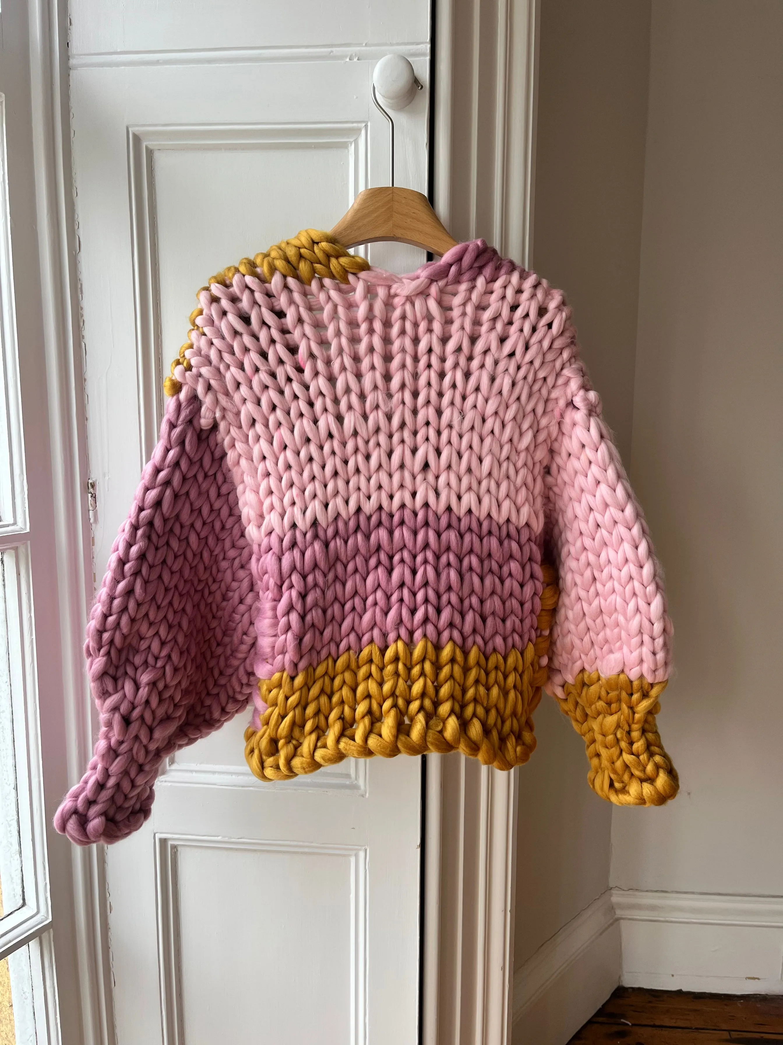 Pink and Amber Colossal Knit Cardigan (Sample) sold by Hope Macaulay product image thumbnail 3