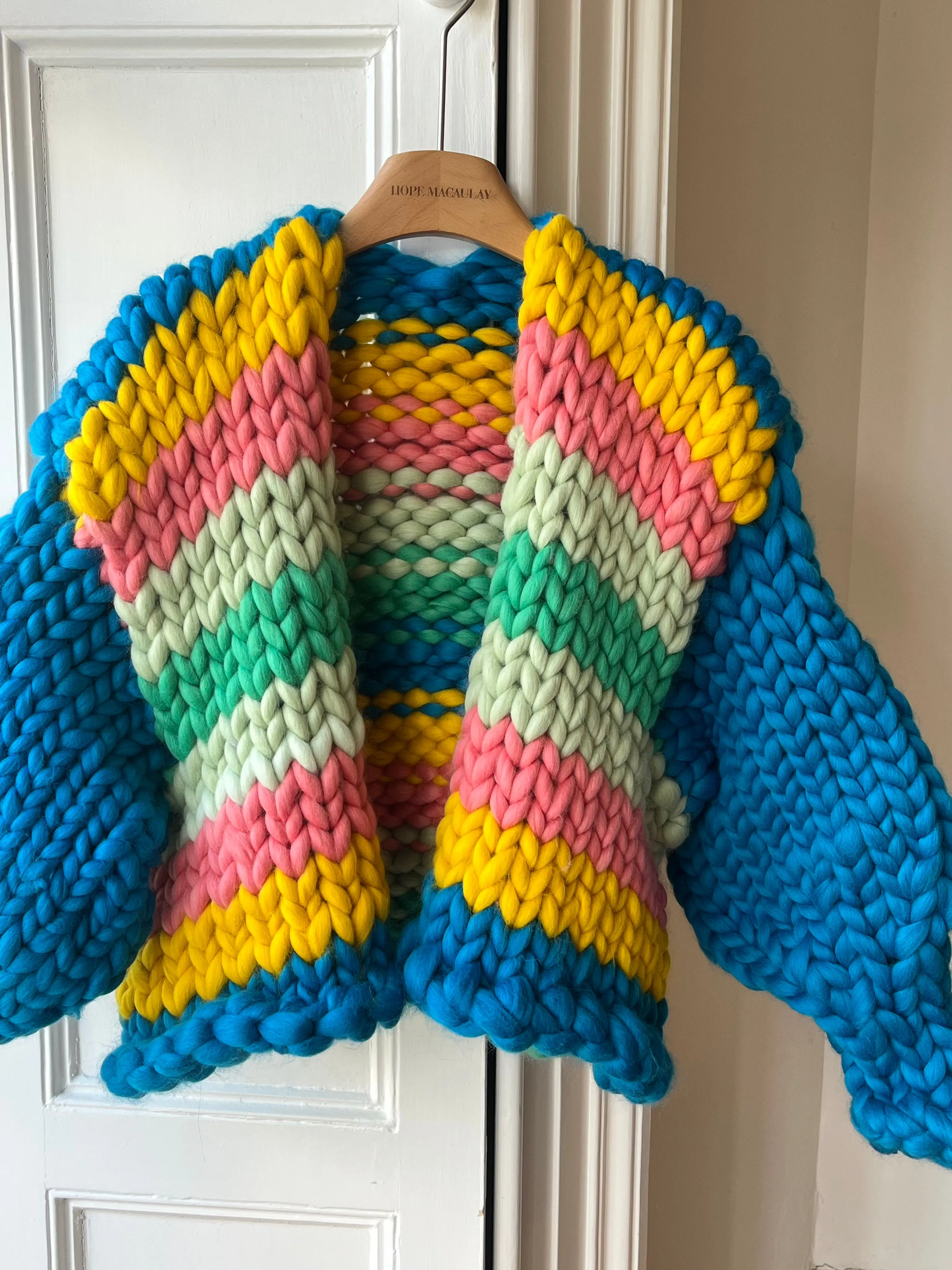 1of1 Stripe Colossal Knit Cardigan S/M (Sample) sold by Hope Macaulay product image thumbnail 3