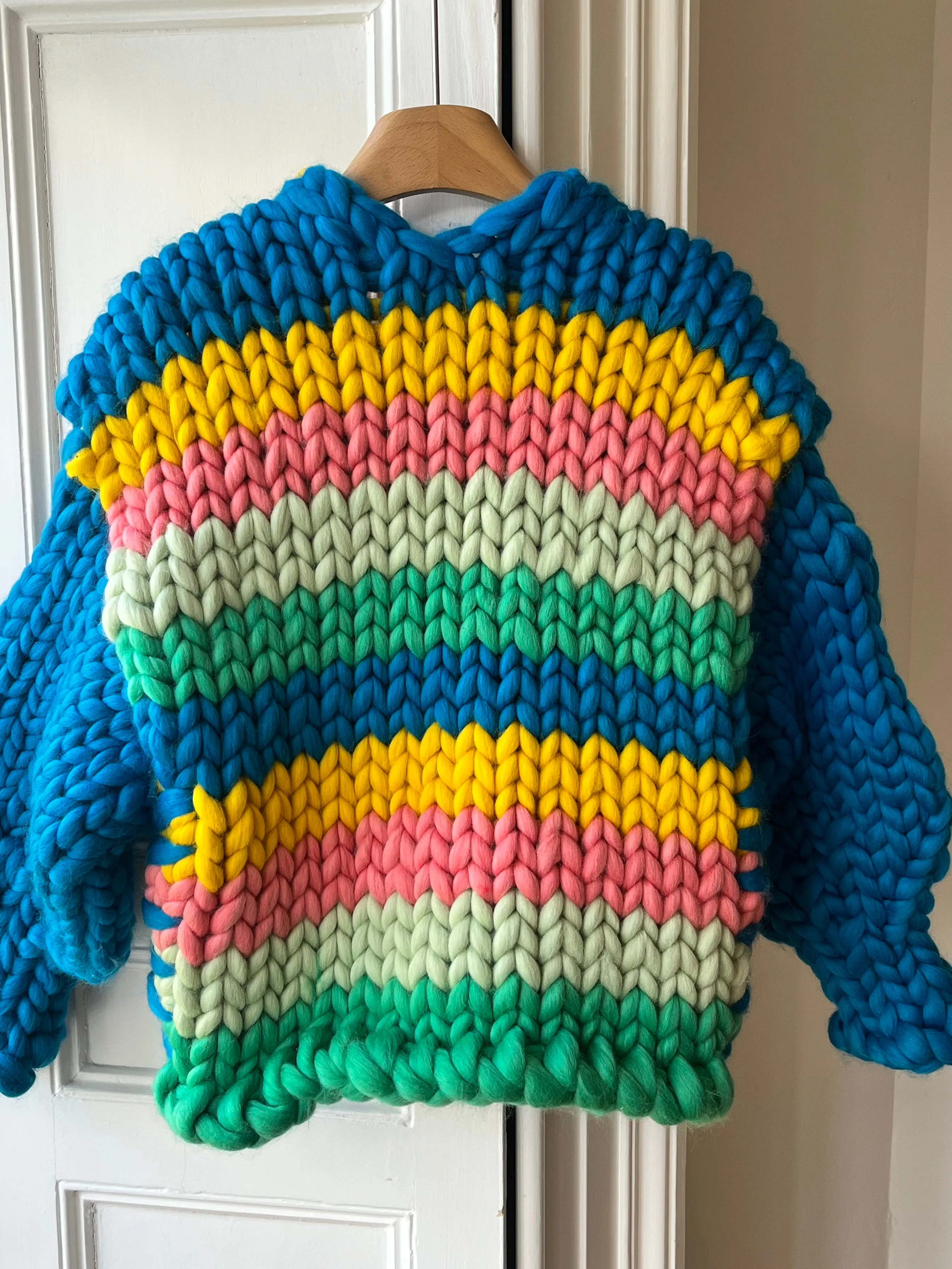 1of1 Stripe Colossal Knit Cardigan S/M (Sample) sold by Hope Macaulay product image thumbnail 4