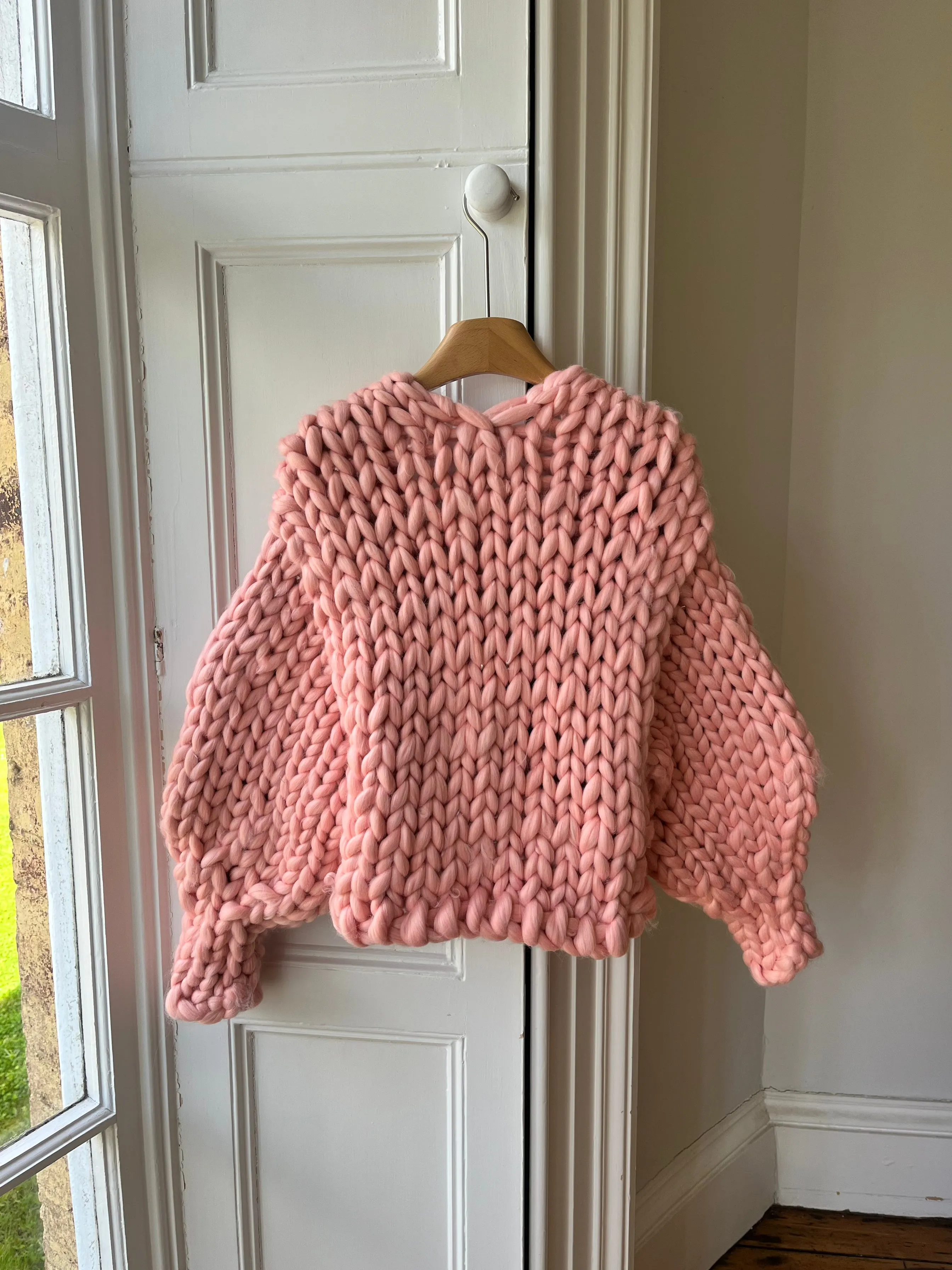 Peach Vegan Colossal Knit Cardigan (Sample) sold by Hope Macaulay product image thumbnail 4