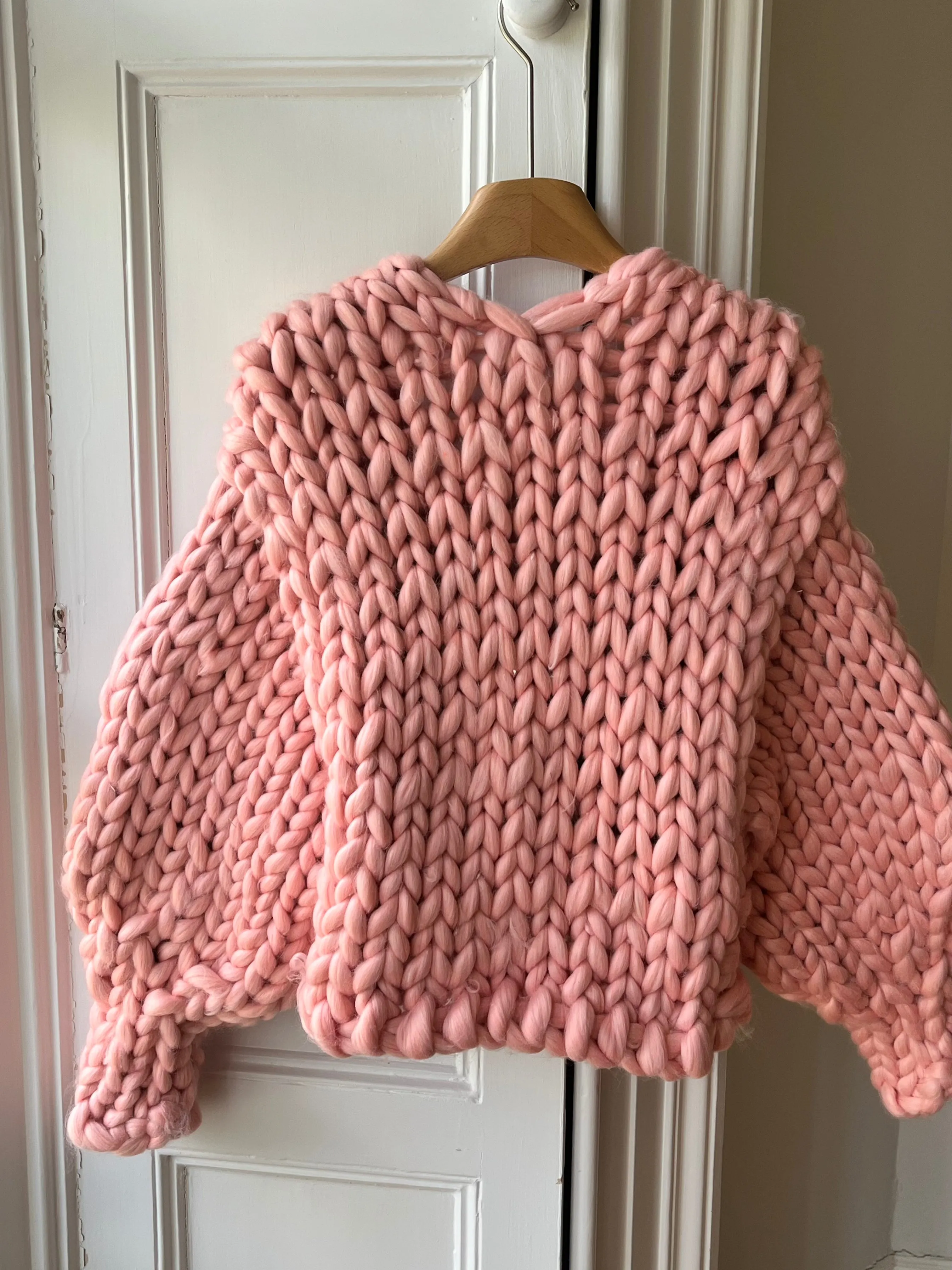 Peach Vegan Colossal Knit Cardigan (Sample) sold by Hope Macaulay product image thumbnail 3