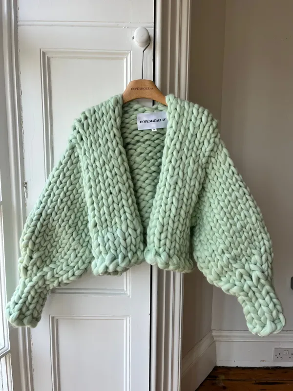 1of1 Mint Colossal Knit Cardigan (Merino Wool Sample) sold by Hope Macaulay