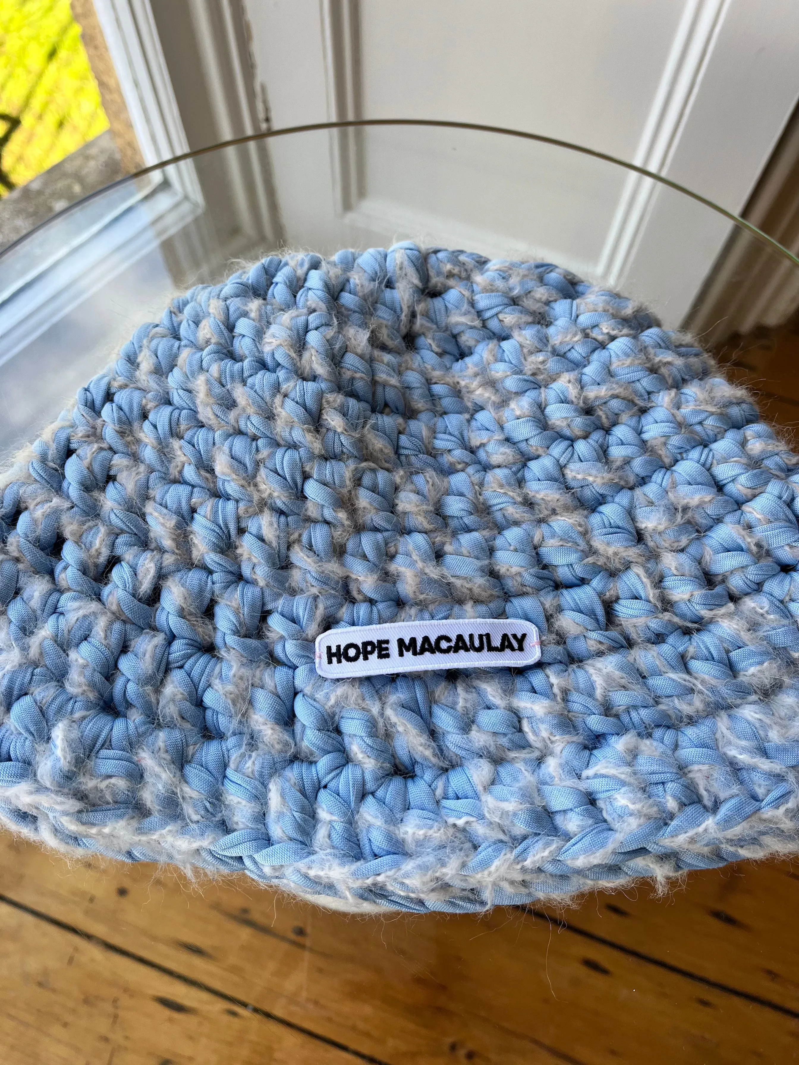 1of1 Blue Crochet Bucket Hat (Sample) sold by Hope Macaulay product image thumbnail 2