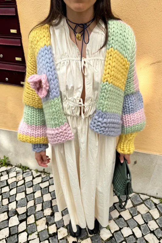 Petal Chunky Knit Cardigan sold by Hope Macaulay