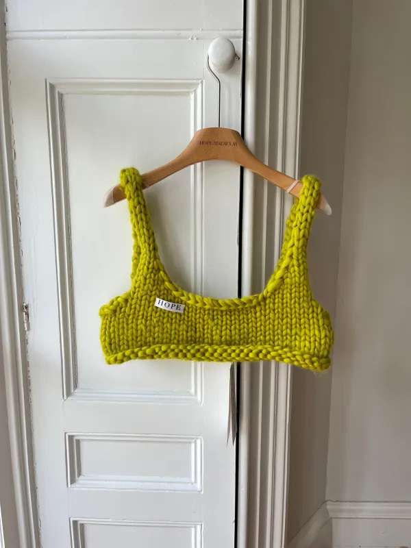 Gooseberry Chunky Knit Bralette XXL (Sample) sold by Hope Macaulay