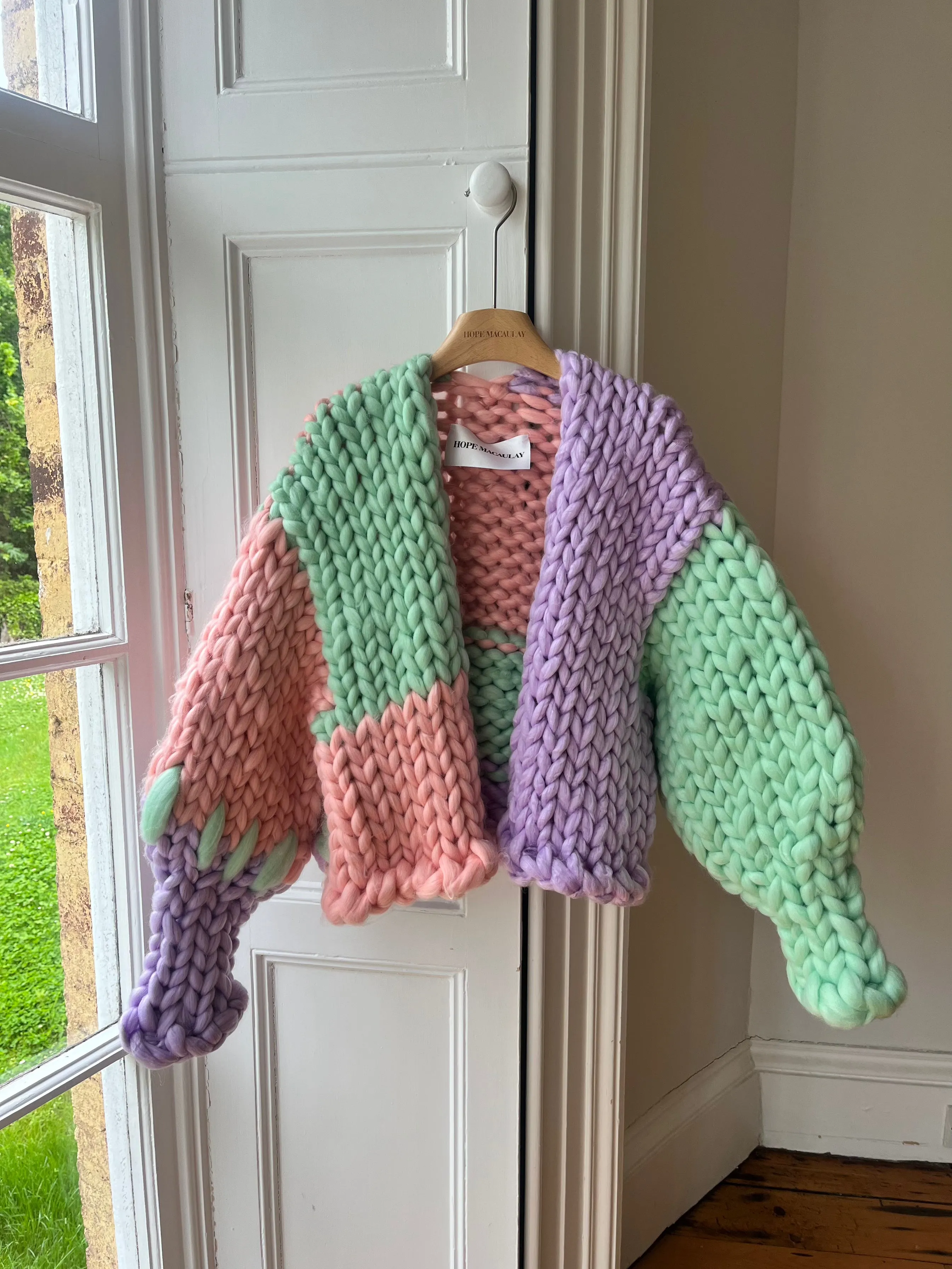 1of1 Pink, Mint and Lilac Colossal Knit Cardigan (Sample) sold by Hope Macaulay
