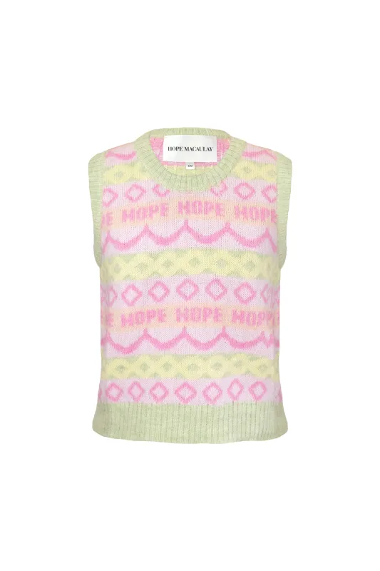 Hope Fair Isle Knit Sweater Vest sold by Hope Macaulay