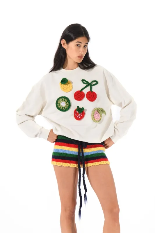Knitted Fruit Sweatshirt sold by Hope Macaulay