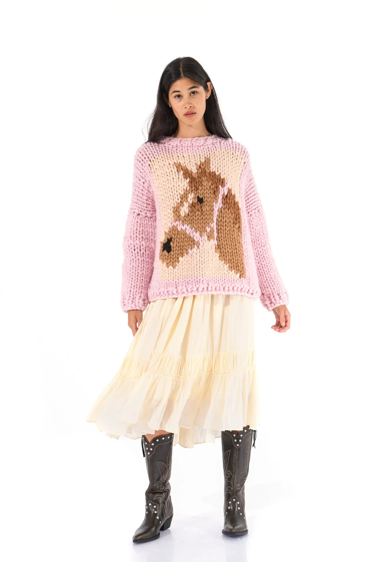 Cowgirl Chunky Knit Sweater sold by Hope Macaulay product image thumbnail 4