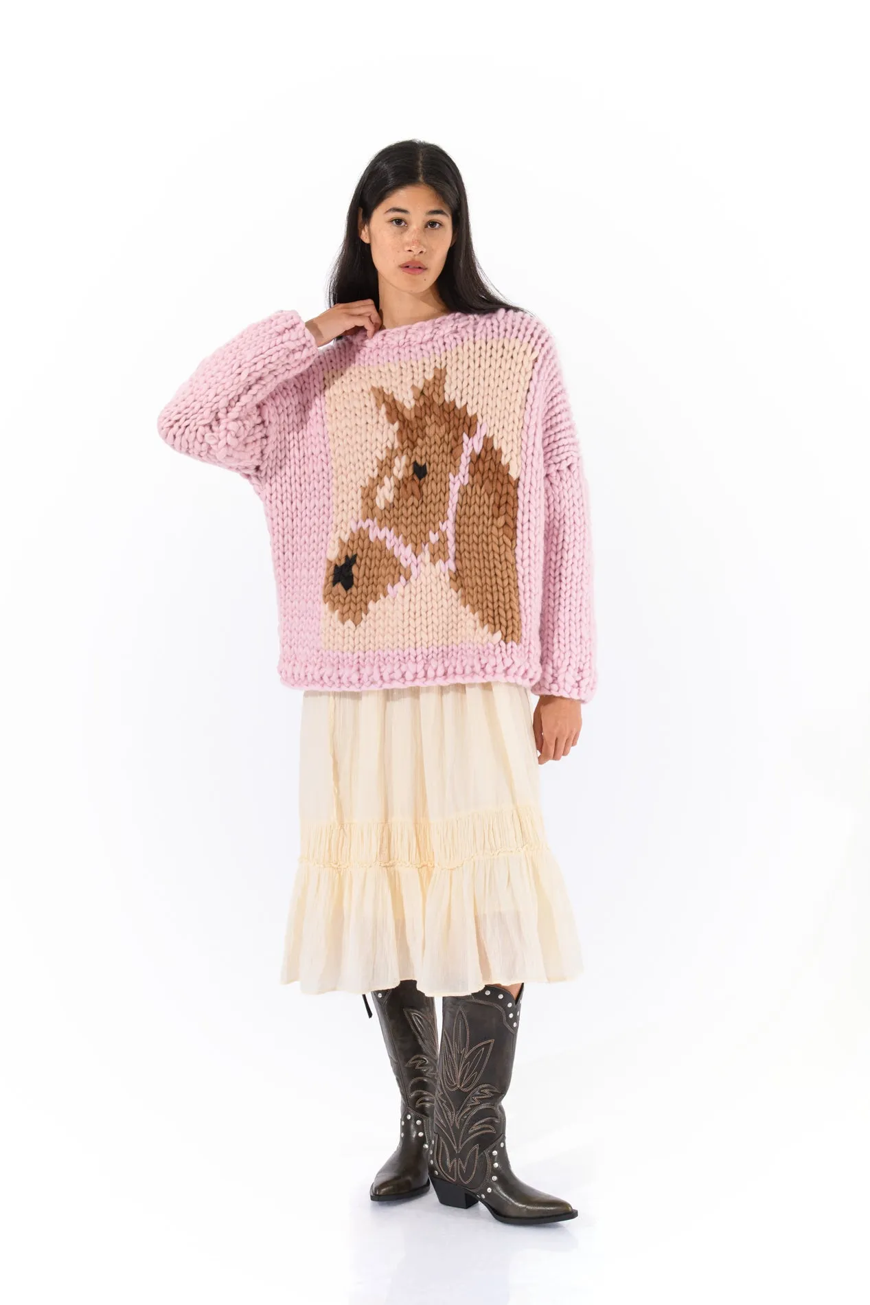 Cowgirl Chunky Knit Sweater sold by Hope Macaulay product image thumbnail 2