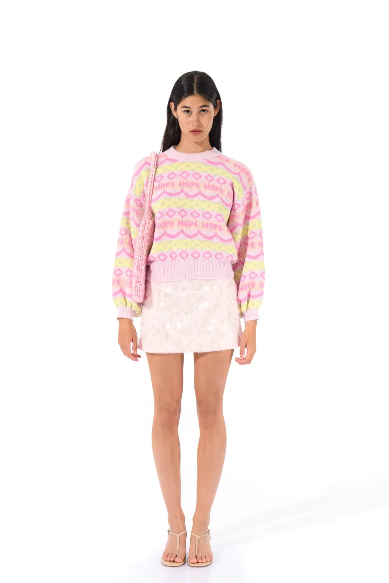 Pastel Fair Isle Knit Sweater sold by Hope Macaulay product image thumbnail 3
