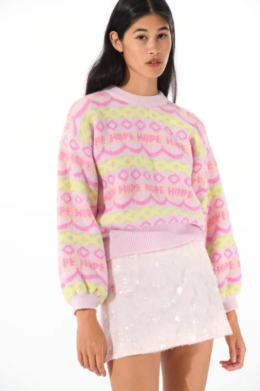 Pastel Fair Isle Knit Sweater sold by Hope Macaulay