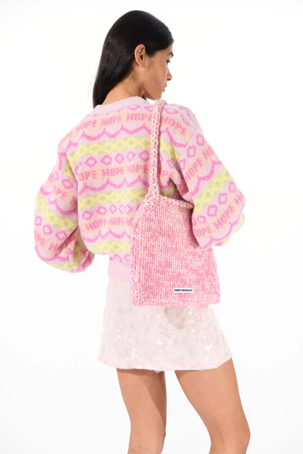 Pastel Fair Isle Knit Sweater sold by Hope Macaulay product image thumbnail 5