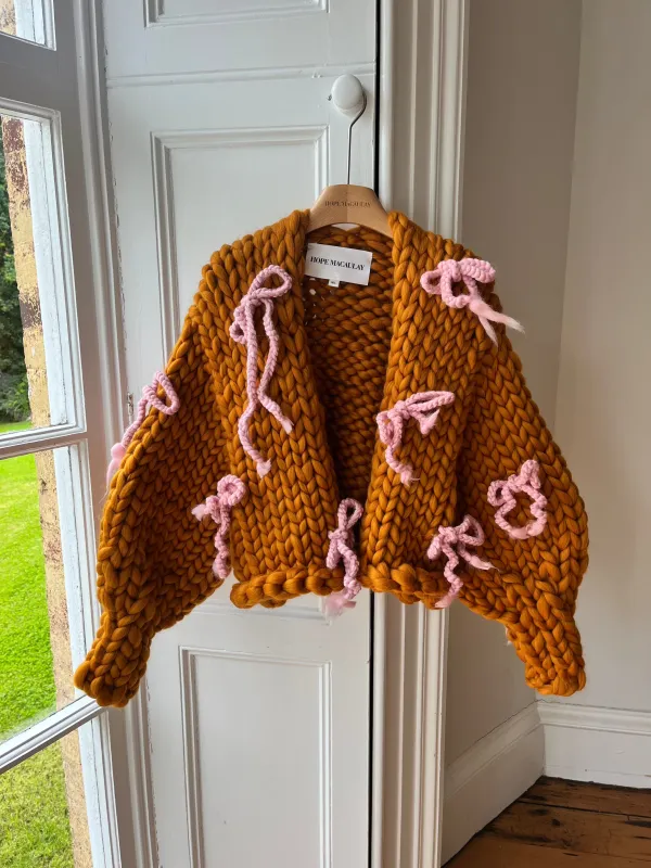 1of1 Amber Bow Colossal Knit Cardigan M/L (Sample) sold by Hope Macaulay
