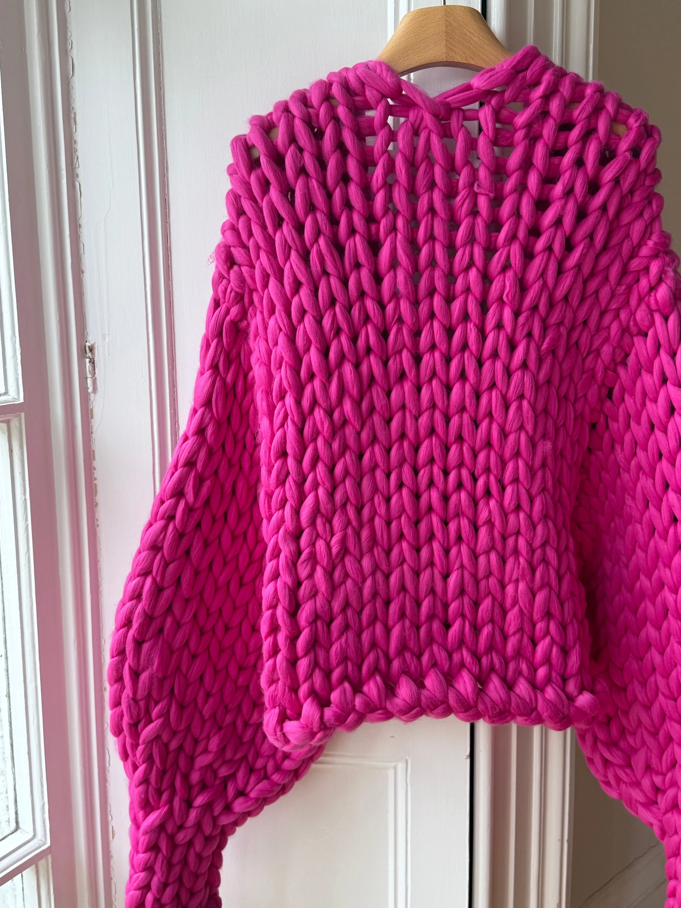 Pink Vegan Colossal Knit Cardigan (Limited Edition Sample) sold by Hope Macaulay product image thumbnail 4