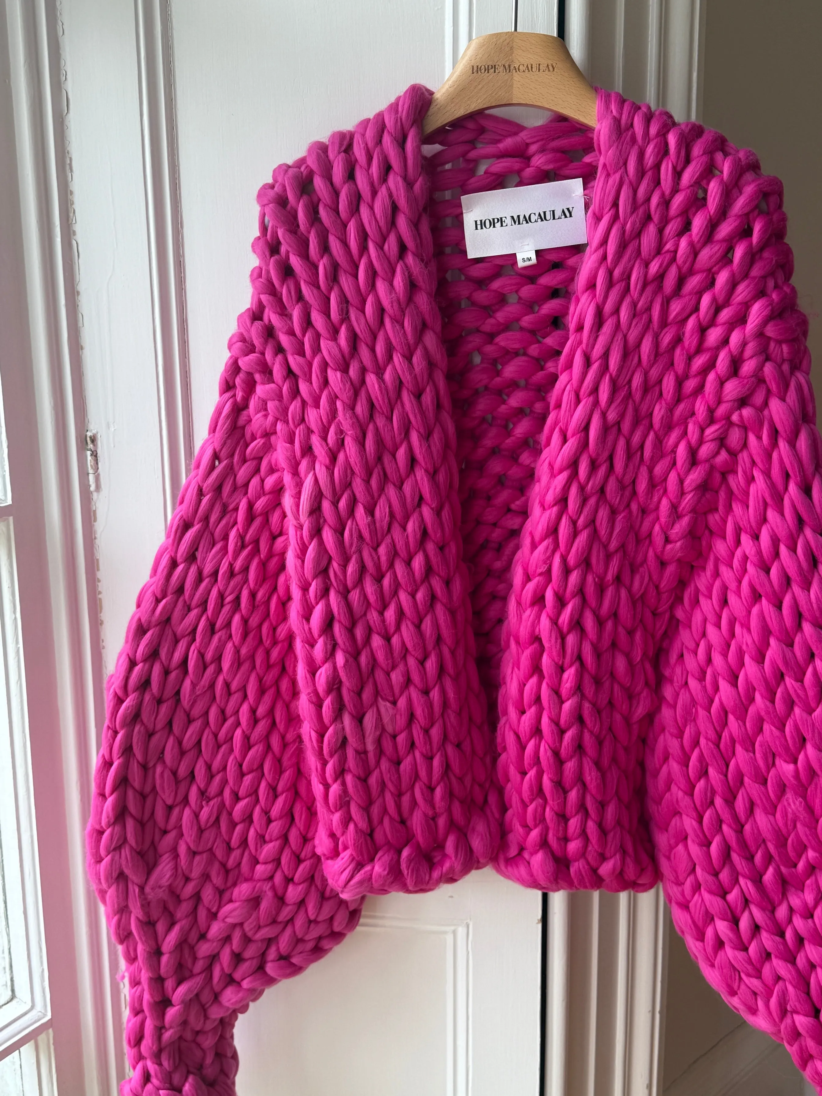 Pink Vegan Colossal Knit Cardigan (Limited Edition Sample) sold by Hope Macaulay product image thumbnail 2
