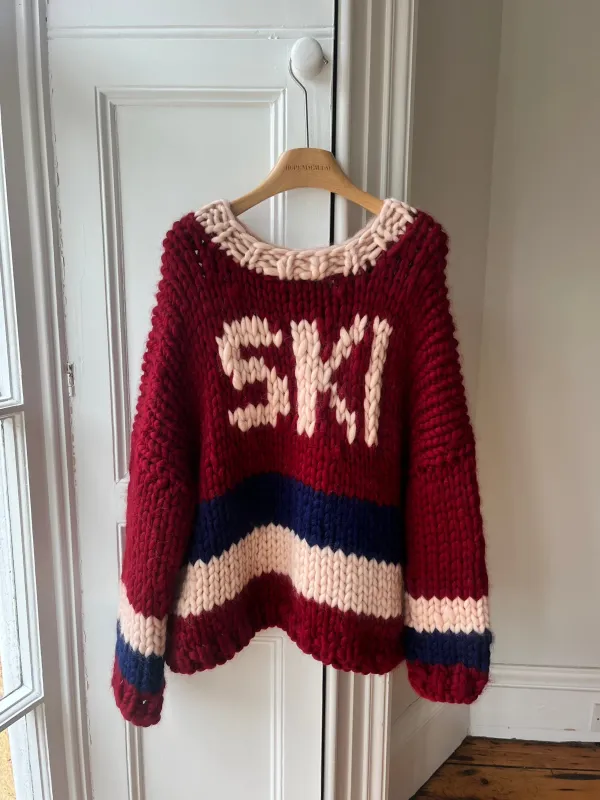 Ski Chunky Knit Sweater S/M (Sample) sold by Hope Macaulay