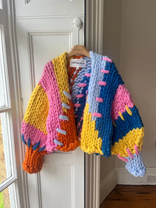Colourful Colossal Knit Cardigan M/L (Sample) sold by Hope Macaulay