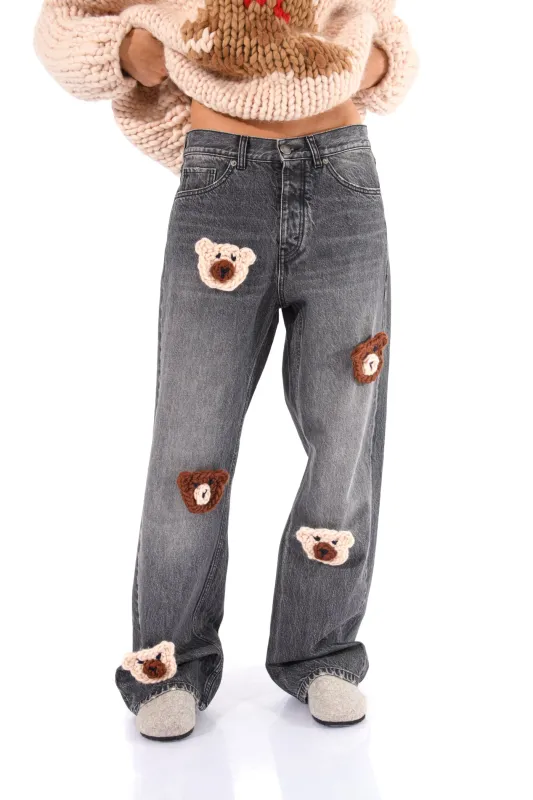 Knit Teddy Bear Jeans sold by Hope Macaulay