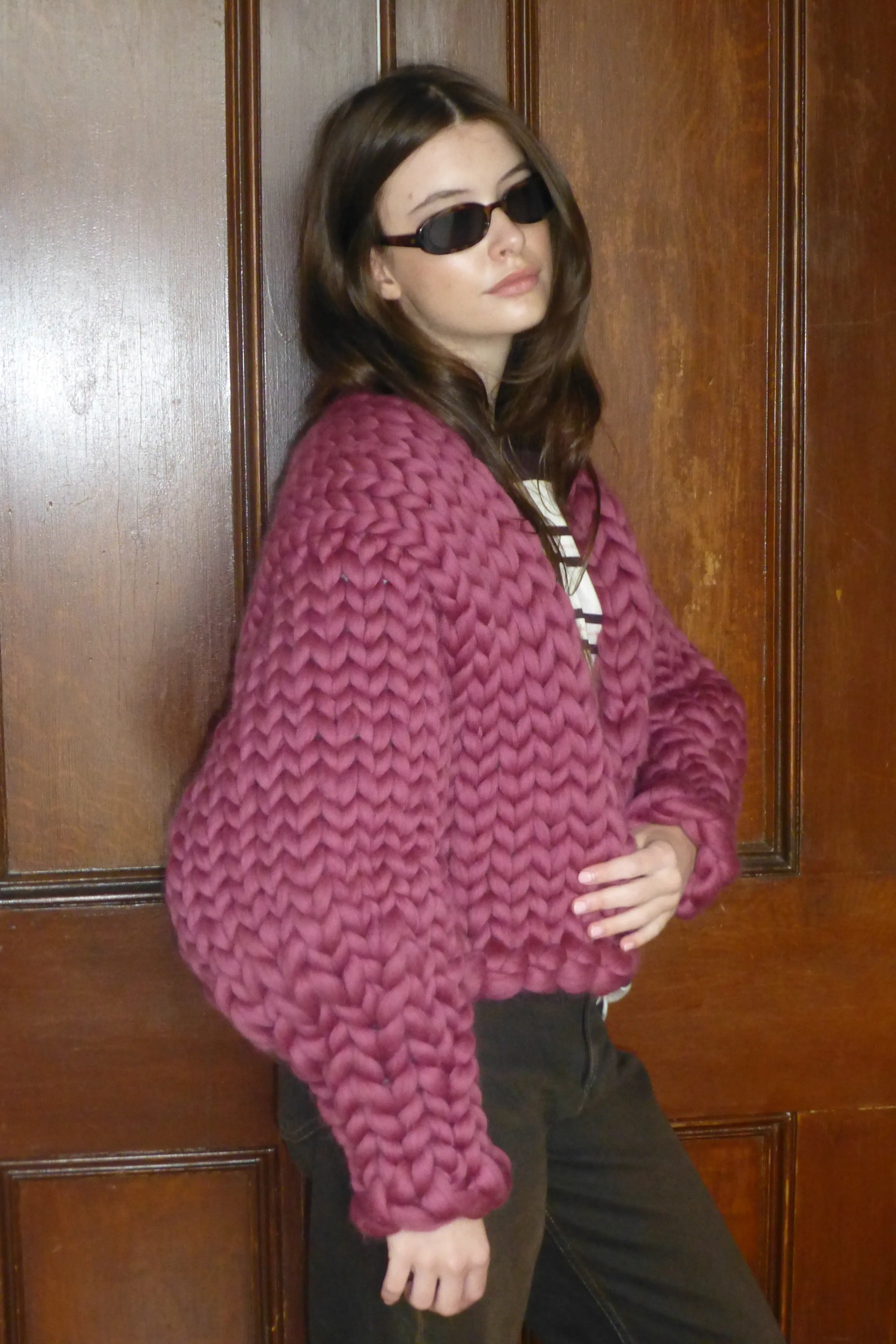 Mulberry Colossal Knit Cardigan sold by Hope Macaulay product image thumbnail 5