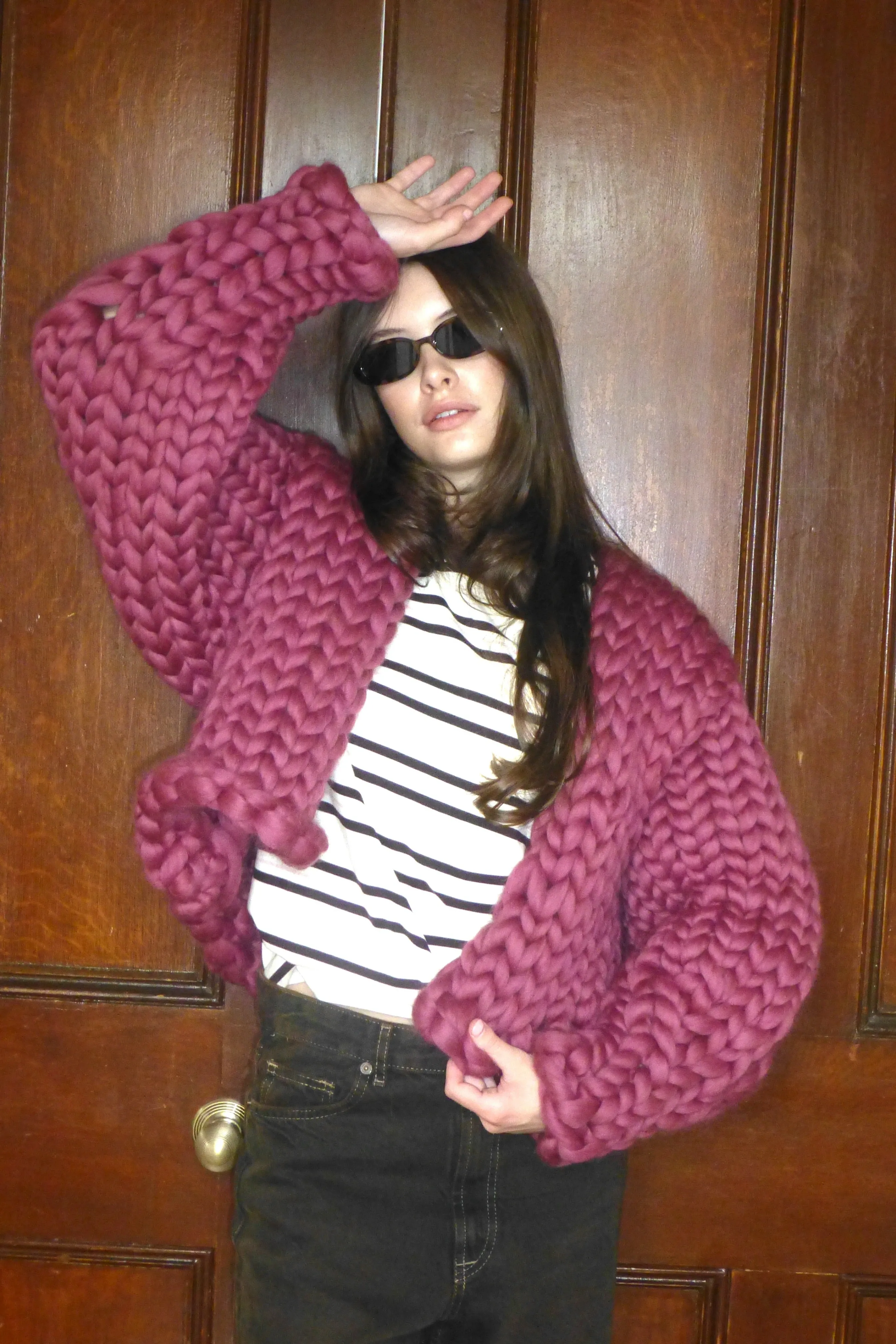 Mulberry Colossal Knit Cardigan sold by Hope Macaulay product image thumbnail 3