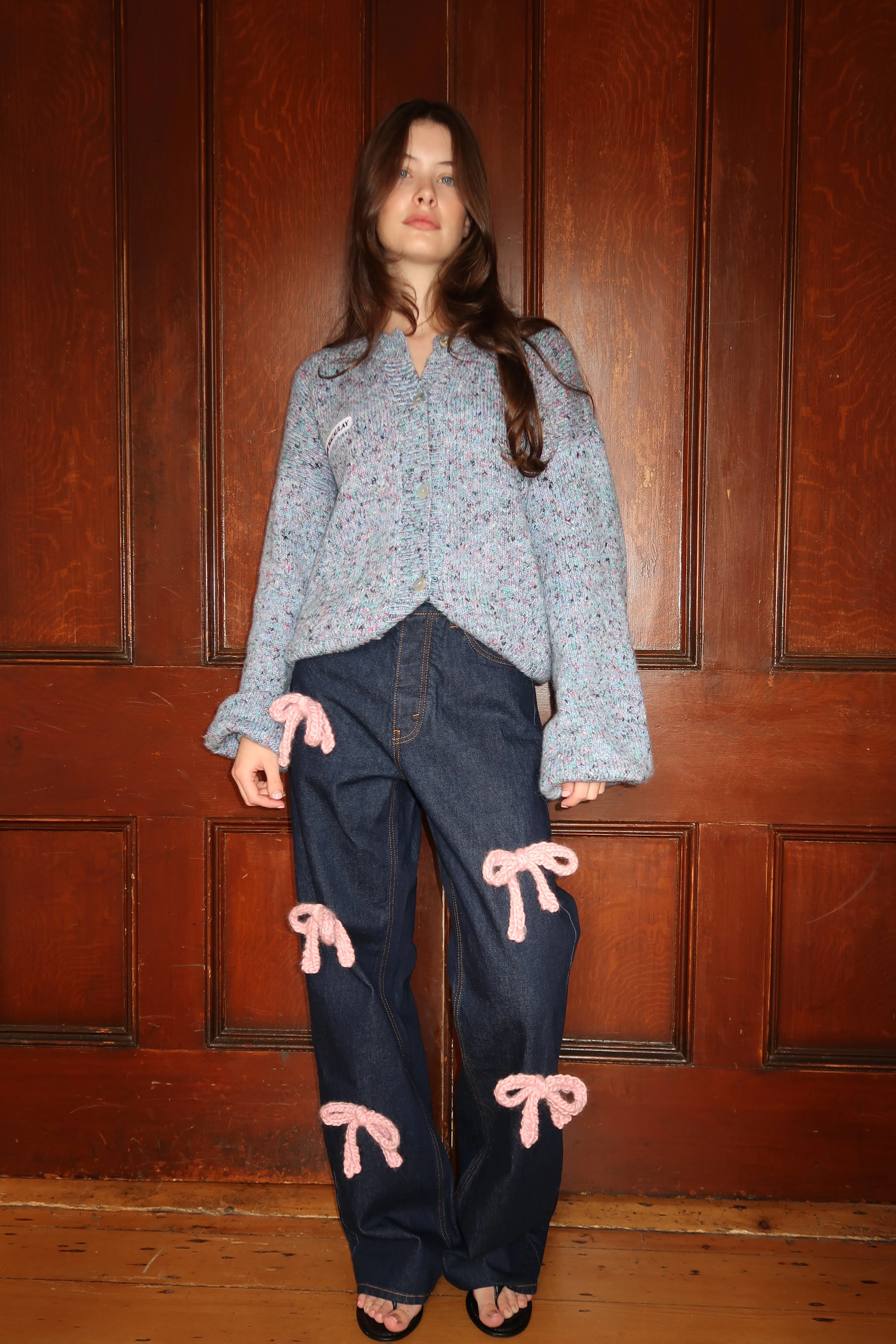 Knit Bow Jeans sold by Hope Macaulay product image thumbnail 5