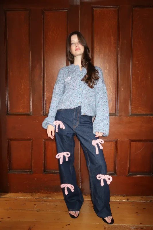 Knit Bow Jeans sold by Hope Macaulay