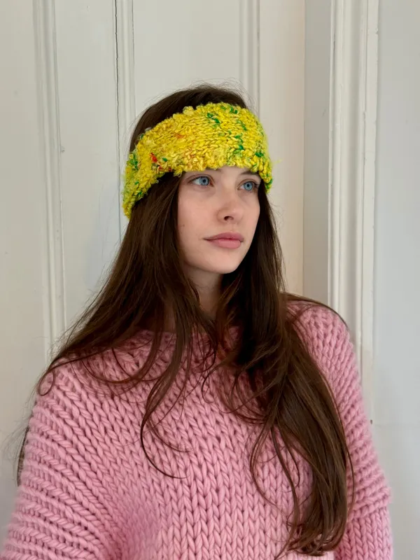 Yellow Banana Knit Headband (Sample) sold by Hope Macaulay