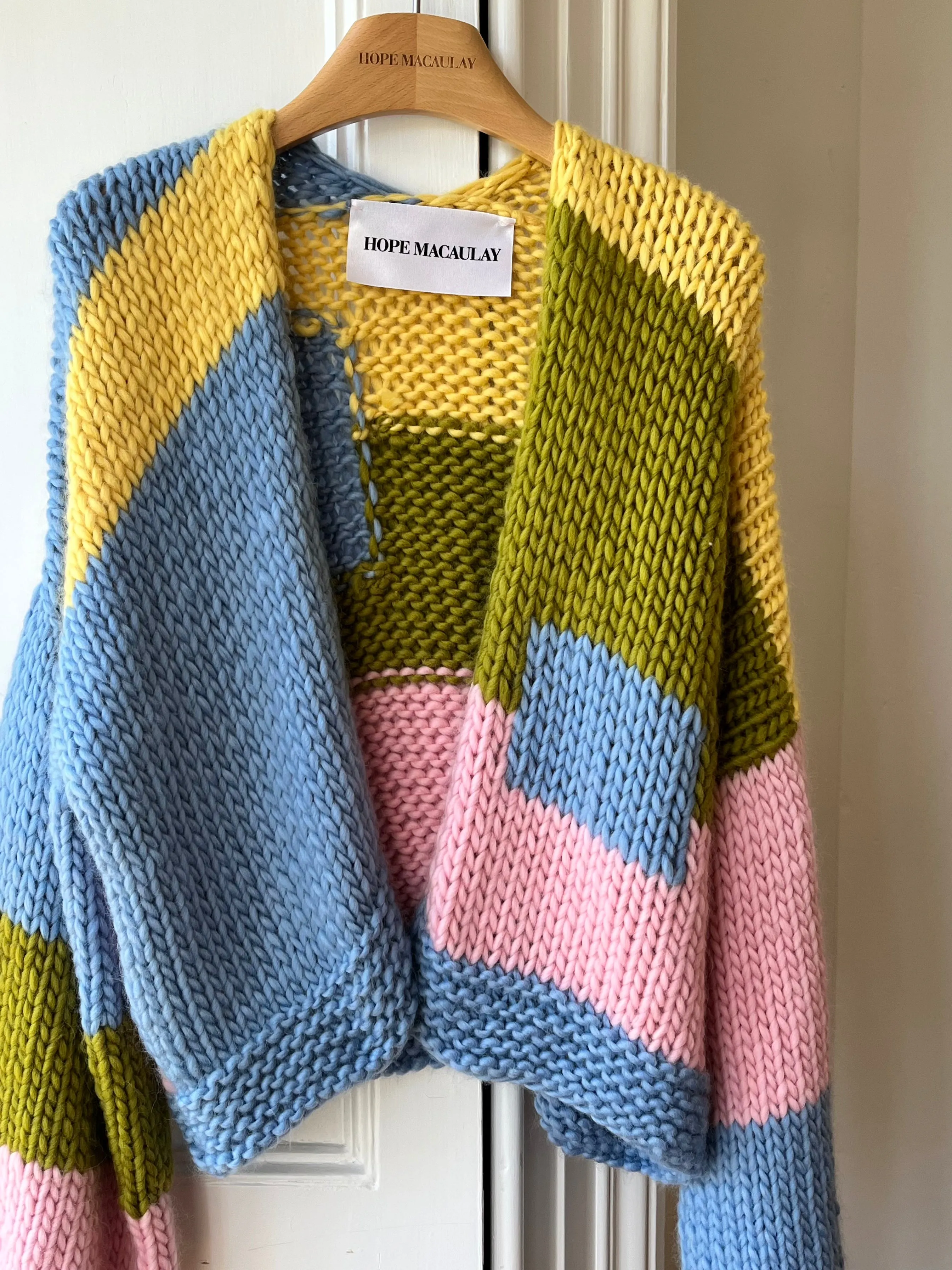 Whimsy Patchwork Knit Cardigan #3 S (Sample) sold by Hope Macaulay product image thumbnail 2