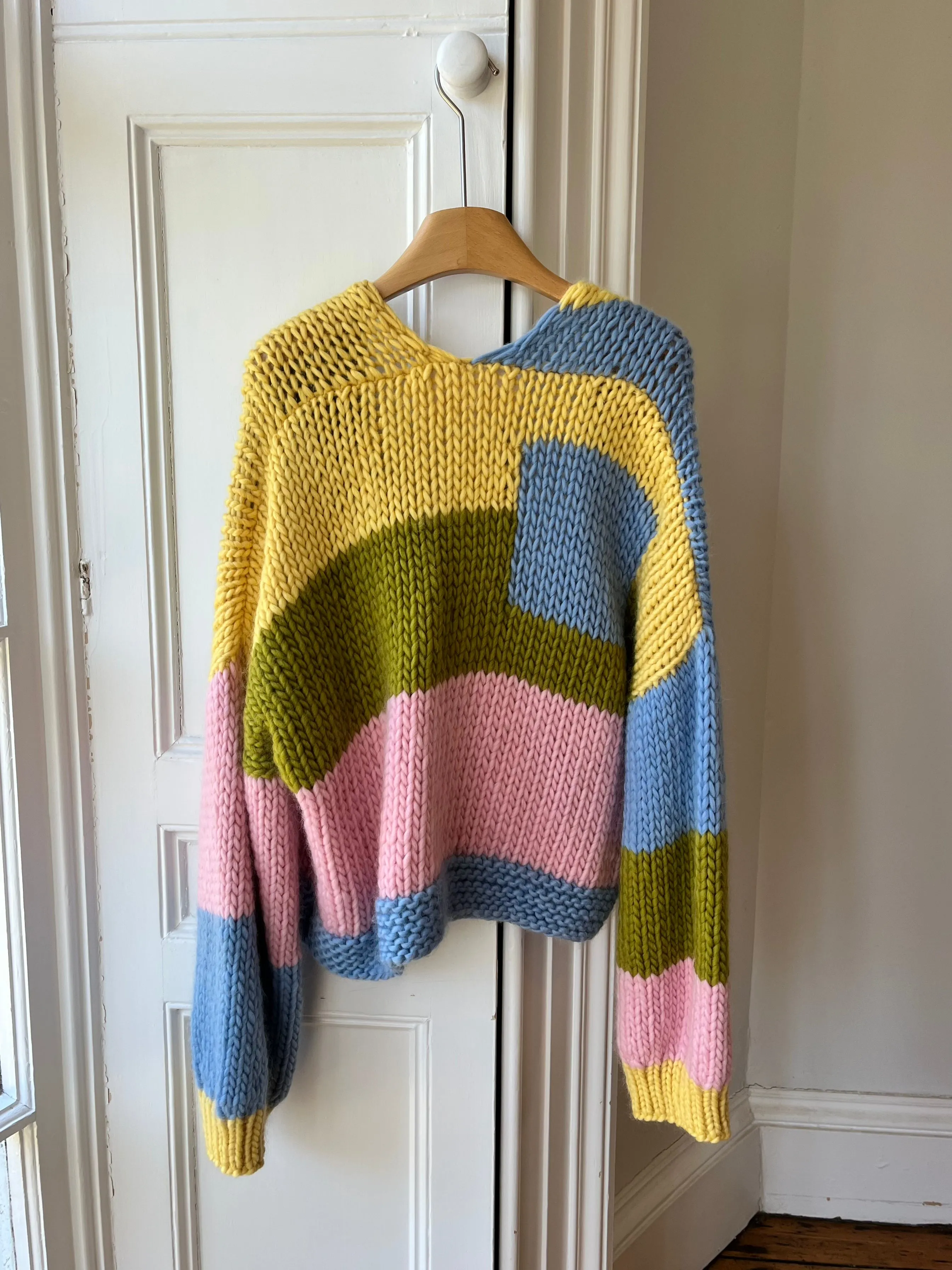 Whimsy Patchwork Knit Cardigan #3 S (Sample) sold by Hope Macaulay product image thumbnail 3