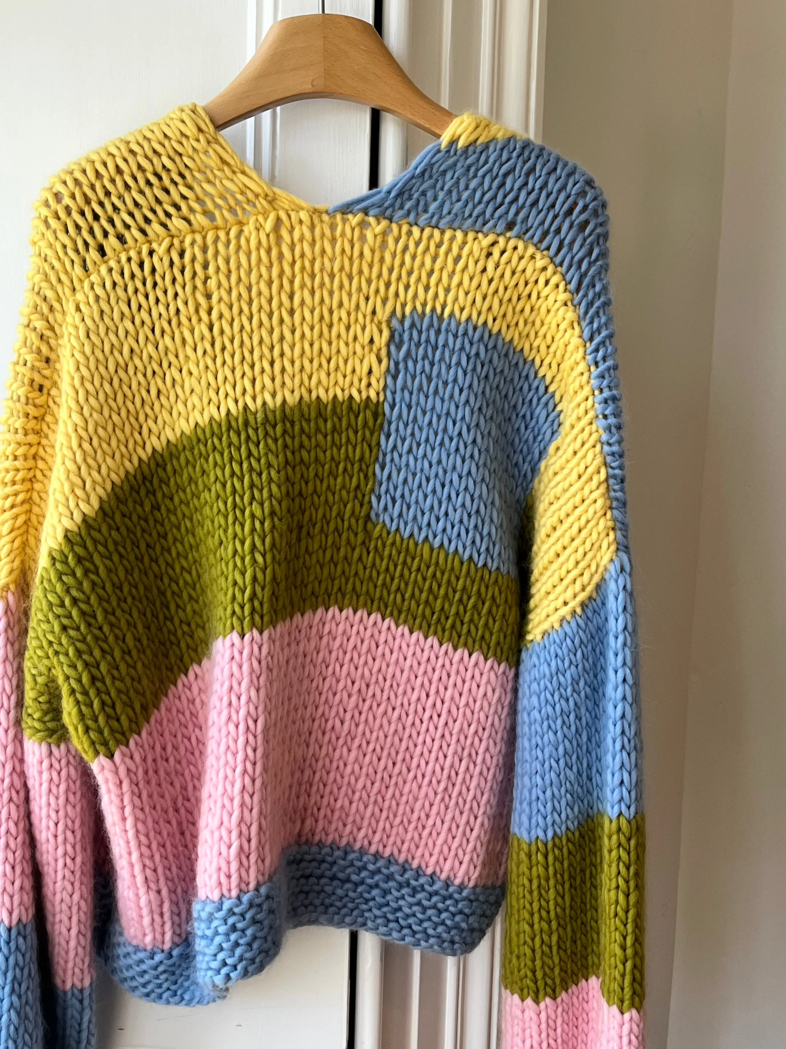 Whimsy Patchwork Knit Cardigan #3 S (Sample) sold by Hope Macaulay product image thumbnail 4