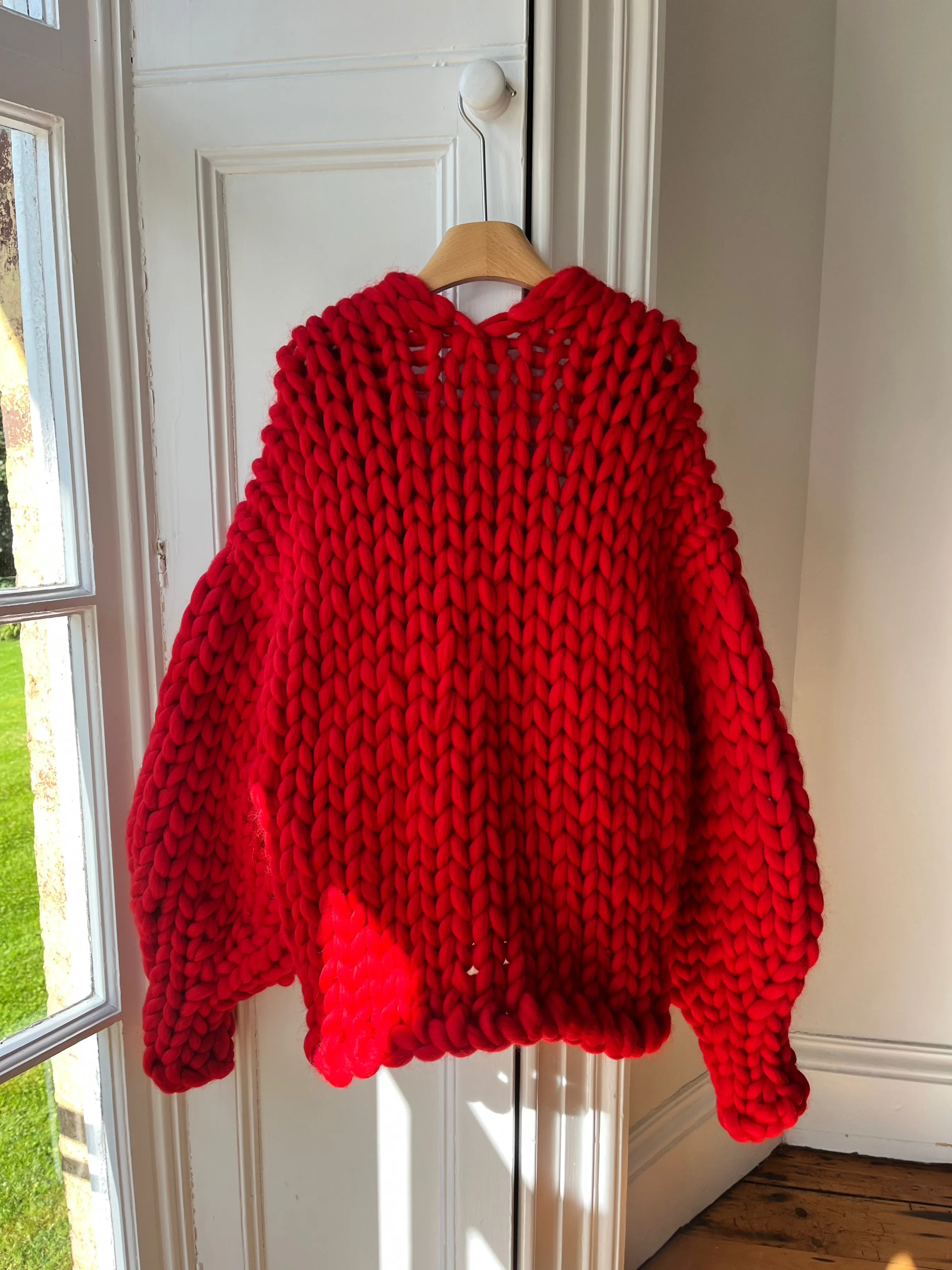 Red Colossal Knit Cardigan XXL (Limited Edition Sample) sold by Hope Macaulay product image thumbnail 3