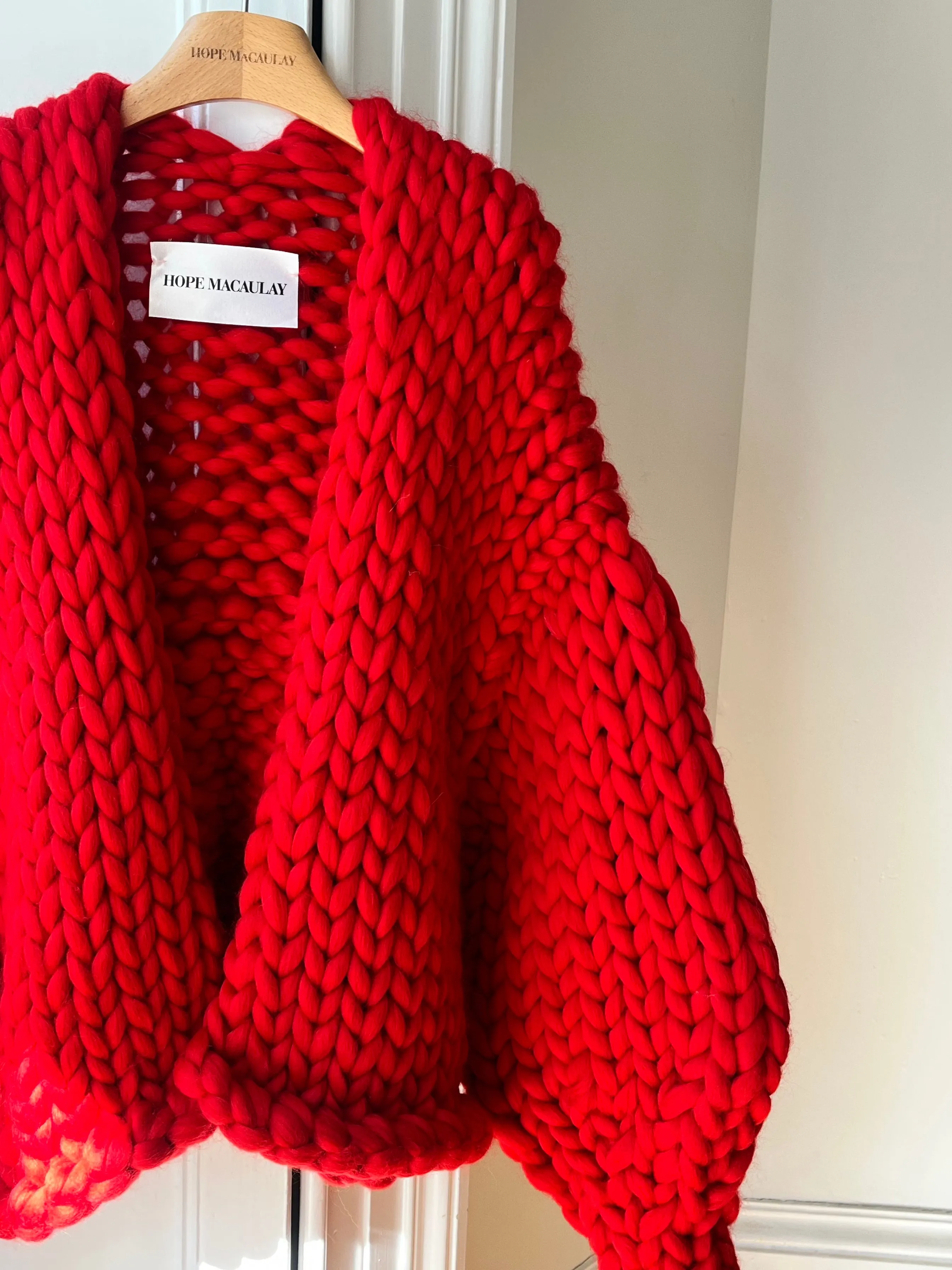 Red Colossal Knit Cardigan XXL (Limited Edition Sample) sold by Hope Macaulay product image thumbnail 2