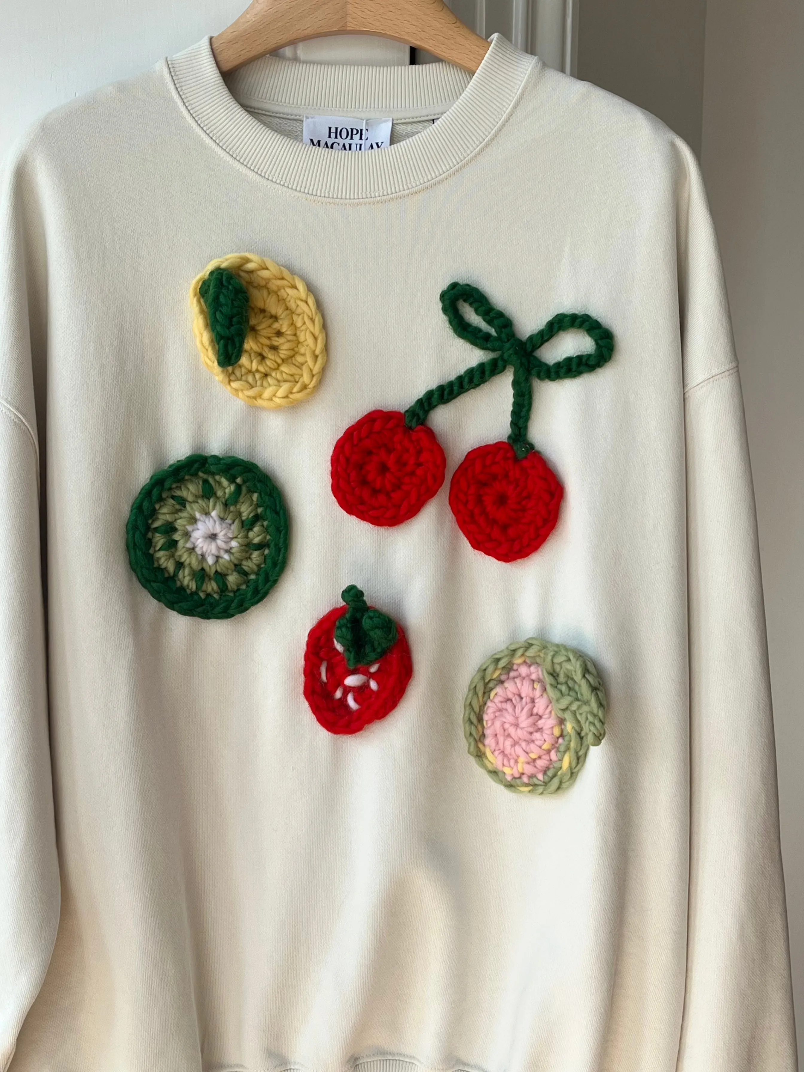 1of1 Fruit Embroidered Sweatshirt S (Sample) sold by Hope Macaulay product image thumbnail 2