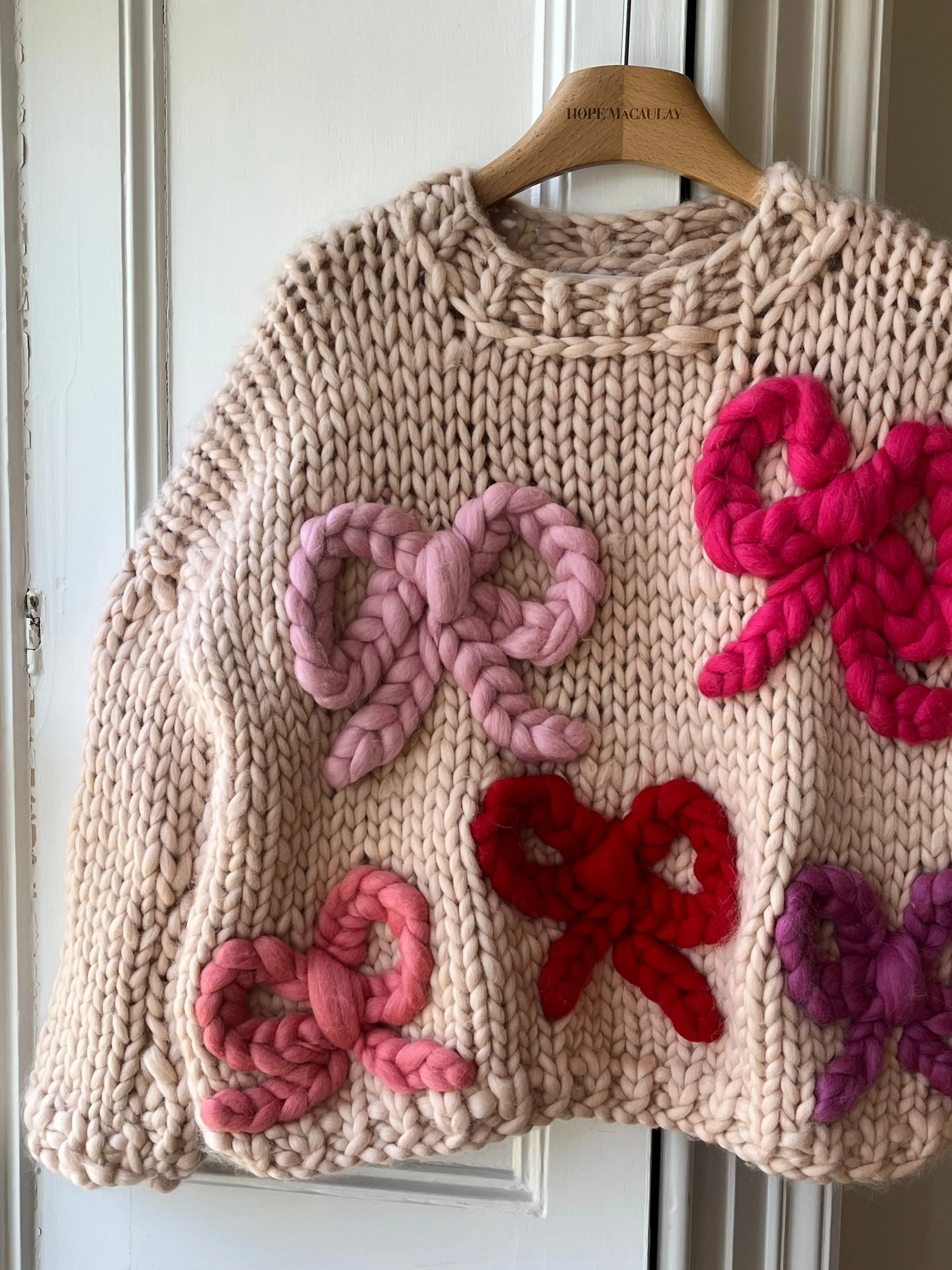 Daphne Bow Chunky Knit Sweater S (Sample) sold by Hope Macaulay product image thumbnail 2