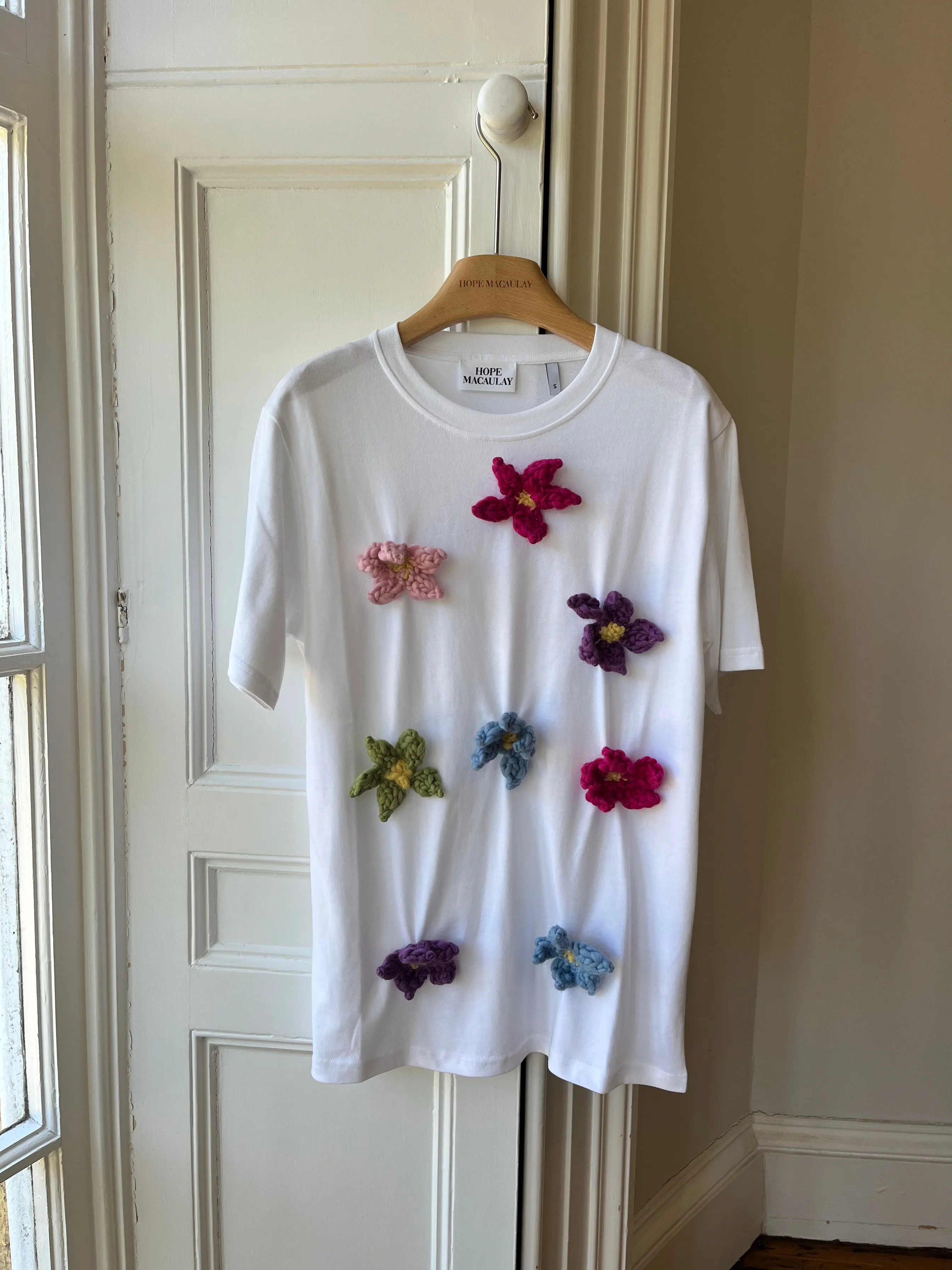 1of1 Knit Flower Oversized T-Shirt S (Sample) sold by Hope Macaulay