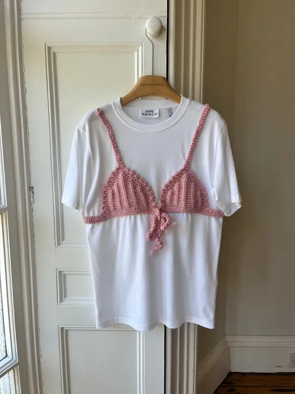 1of1 Knit Bralette Oversized T-Shirt XS (Sample) sold by Hope Macaulay
